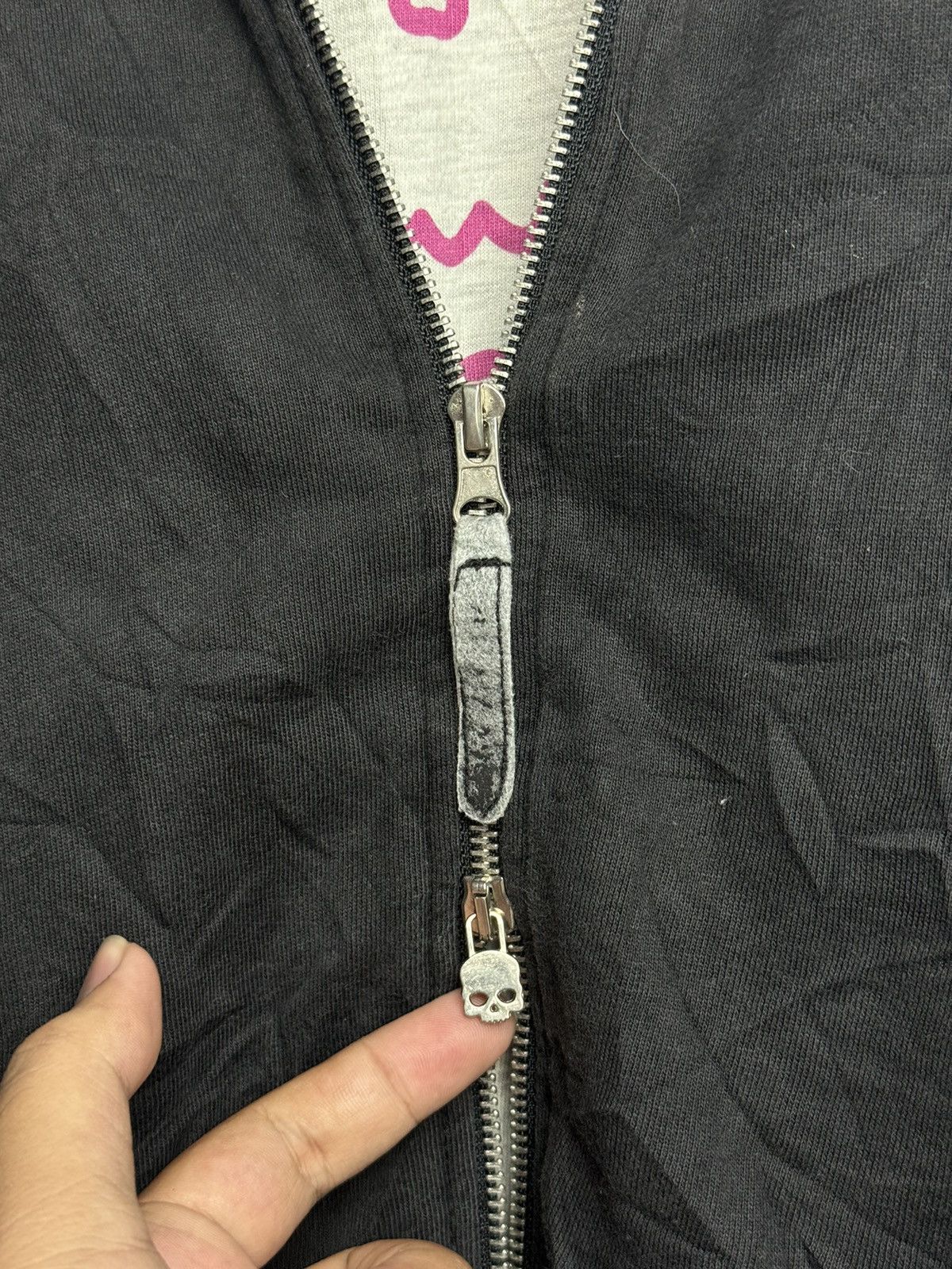 Hysteric Glamour × If Six Was Nine × Le Grande Bleu (L.G.B.) Skulls Sweatshirt Zipper Hydrogen Size US L / EU 52-54 / 3 - 7 Thumbnail