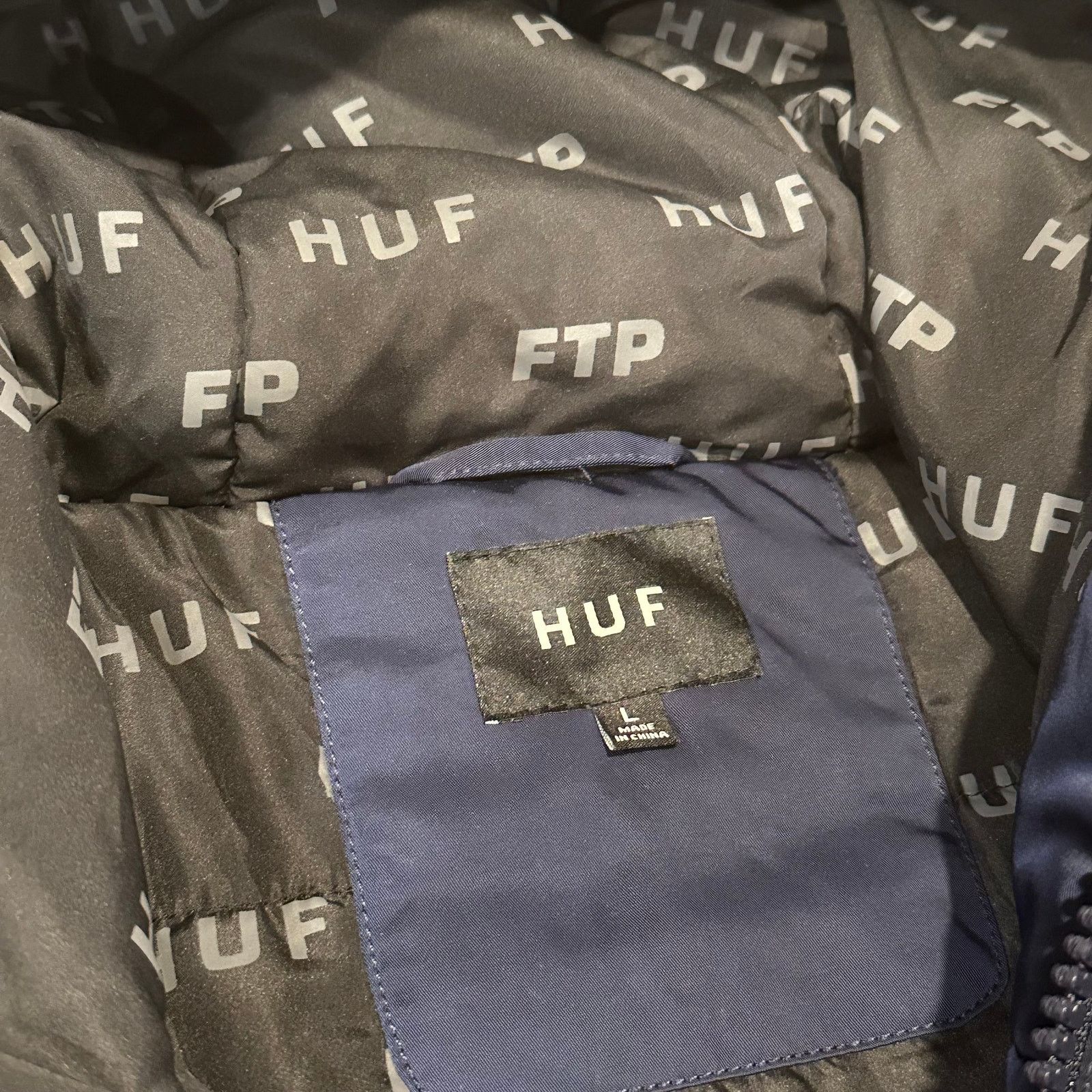 Fuck The Population × Huf HUF x FTP Front Embroidery Padded Nylon Jacket - Size Large Size US L / EU 52-54 / 3 - 8 Thumbnail
