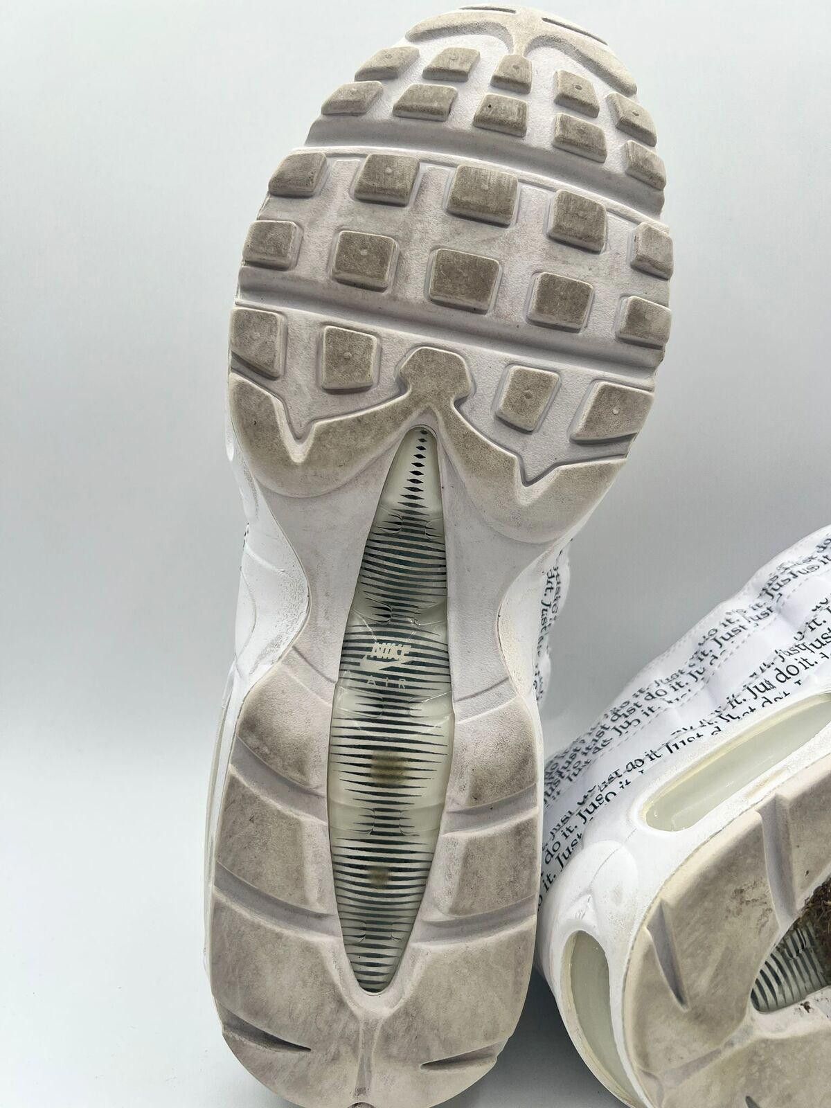 Nike Nike Men's Air Max 95 Just Do It White AV6246-100 SZ 10 USED Size US 10 / EU 43 - 7 Thumbnail