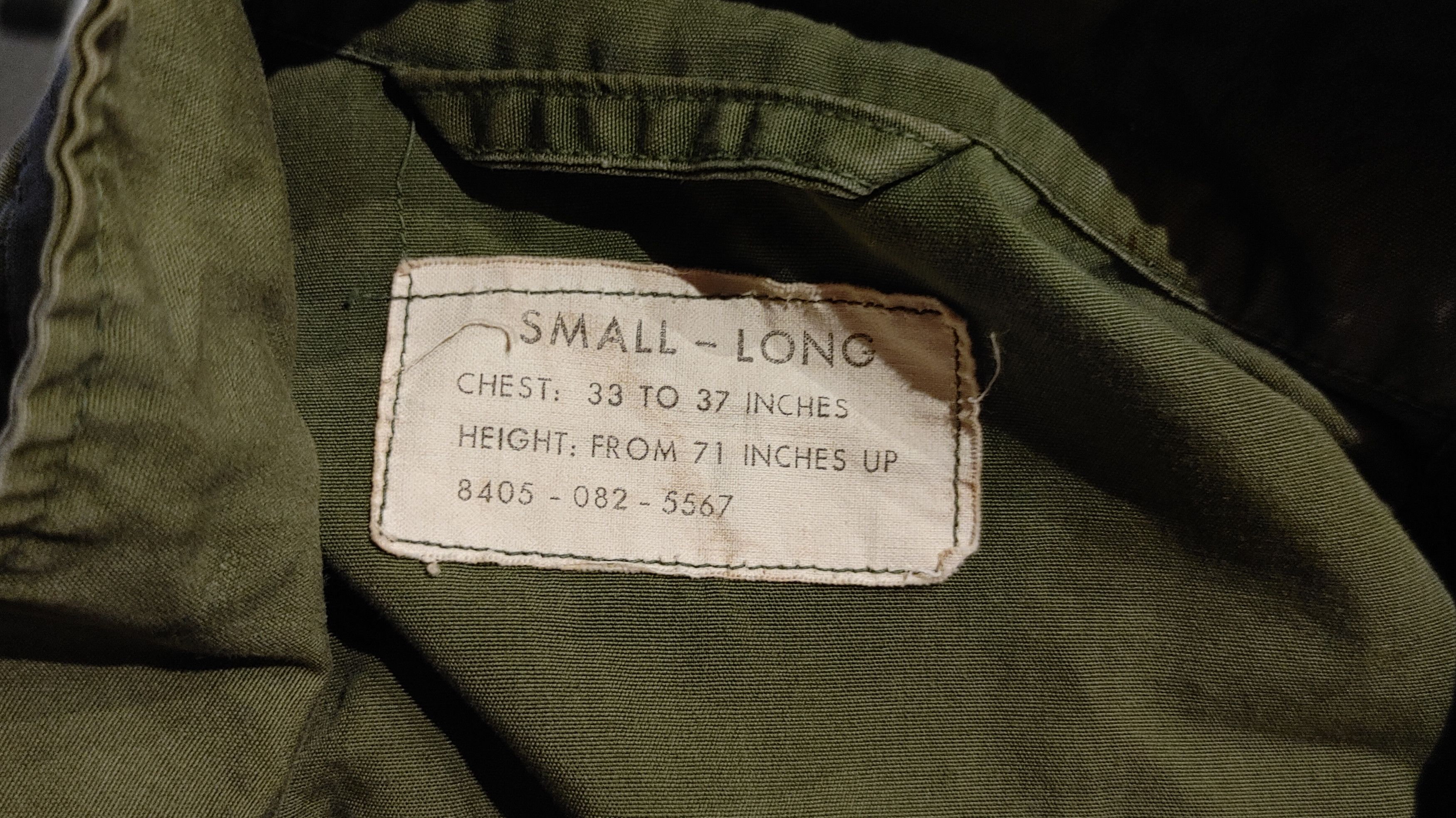 Vintage Vietnam Era Field Jacket Vintage 70s USA Military Poplin Size US S / EU 44-46 / 1 - 11 Thumbnail