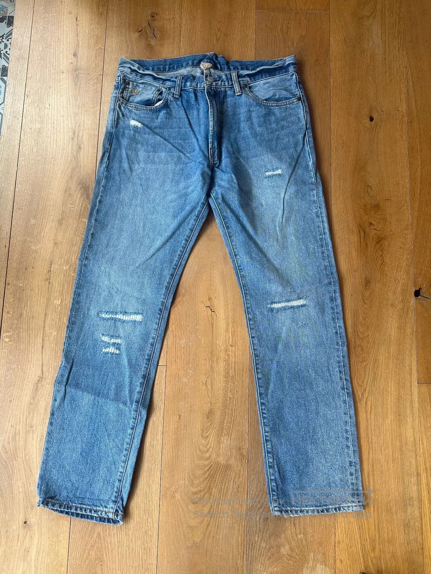 RRL Vintage Khaki Jeans W33 L32.