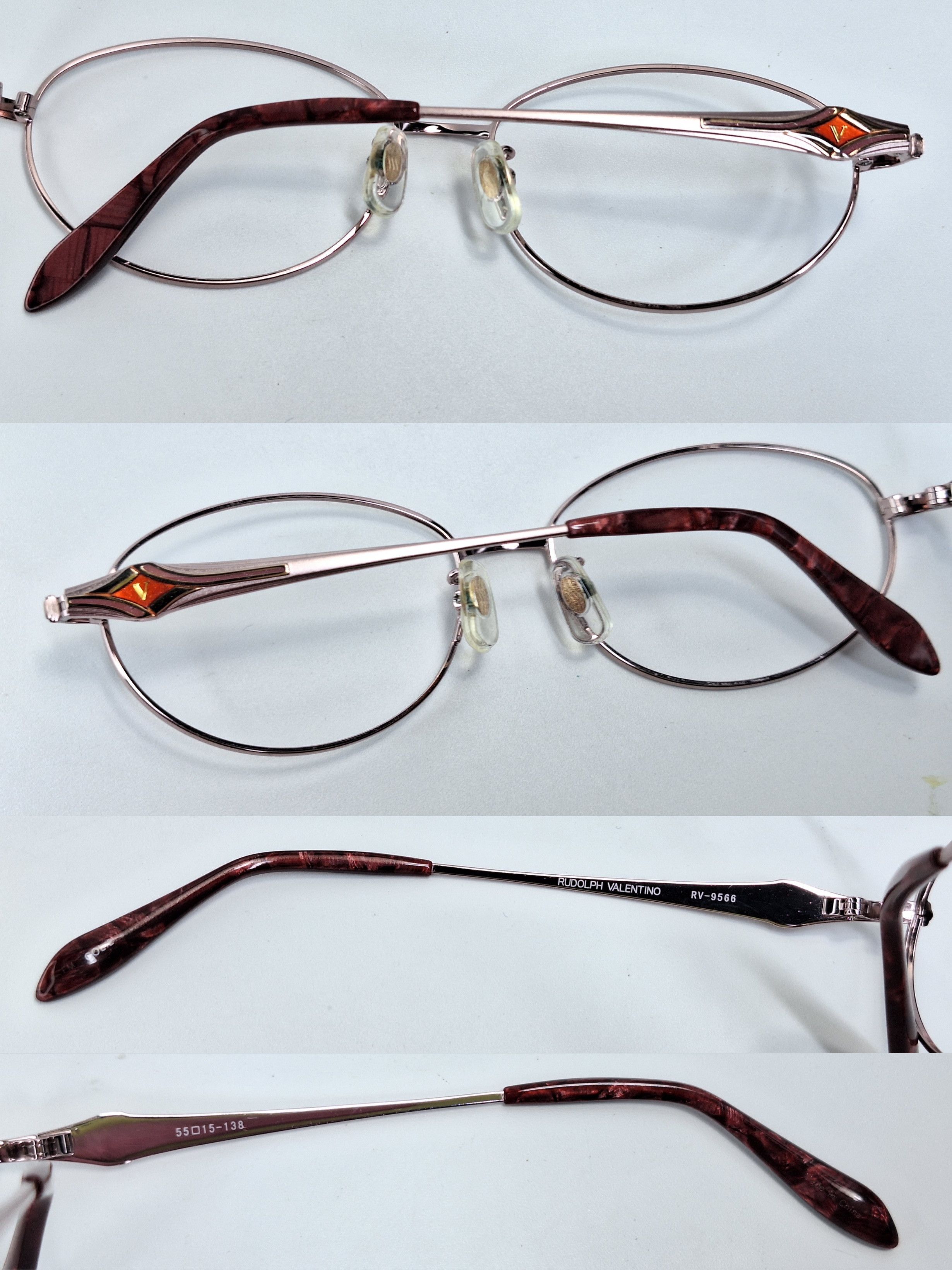 Other NOS 90s Rudolph Valentino RV-9566 Vintage Eyeglass Frame Size ONE SIZE - 2 Thumbnail