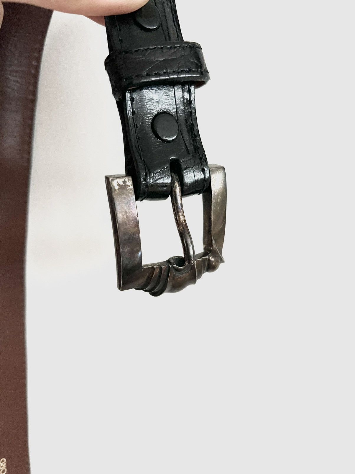 Kieselstein-Cord Kieselstein-Cord alligator belt with sterling silver buckle Size ONE SIZE - 8 Thumbnail