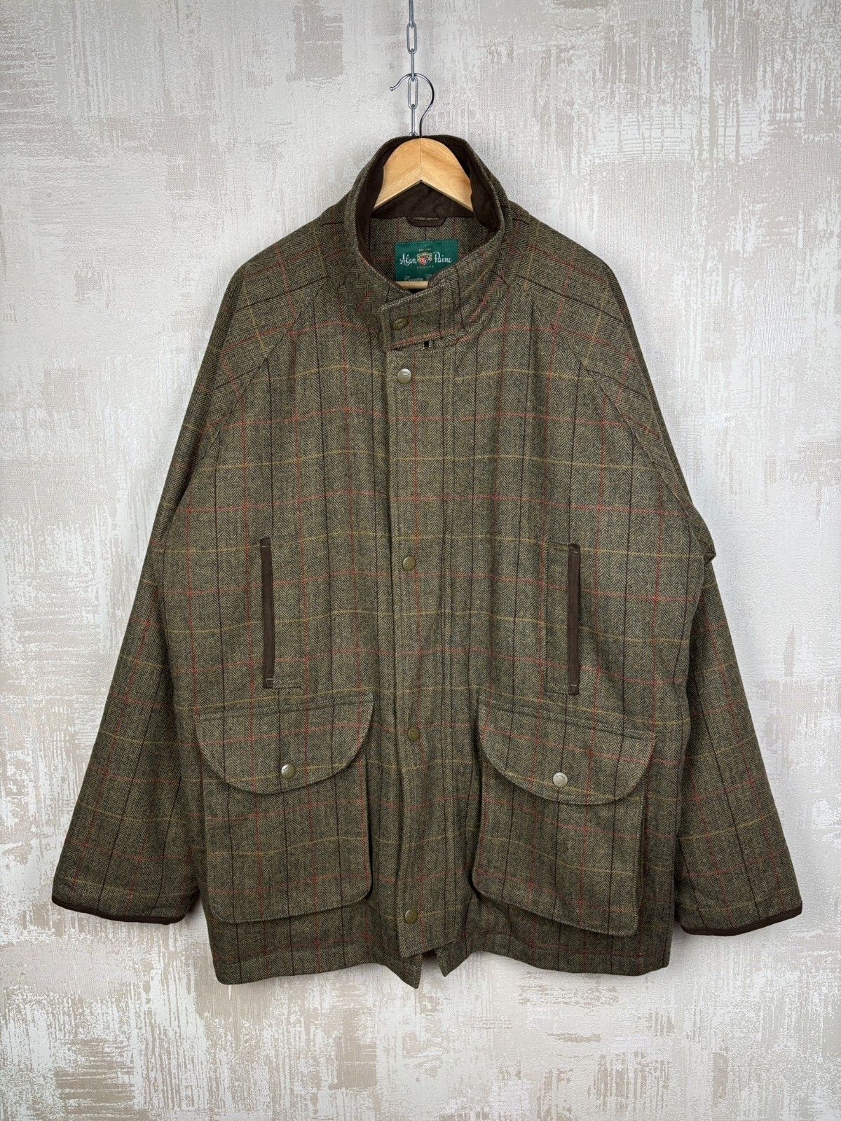 Alan Paine Alan Paine 3XL Country Collection Check Wool Field Coat Size US XXL / EU 58 / 5 - 1 Thumbnail