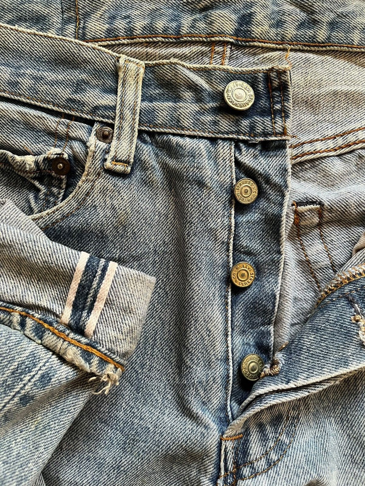 Levi's Rare Vintage 70s Levis 501 Selvedge Jeans Size US 27 - 4 Thumbnail