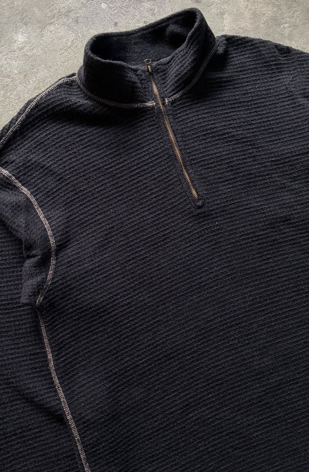RRL Ralph Lauren RRL - Knitted Waffle Quarter Zip (Sample item) Size US M / EU 48-50 / 2 - 2 Thumbnail