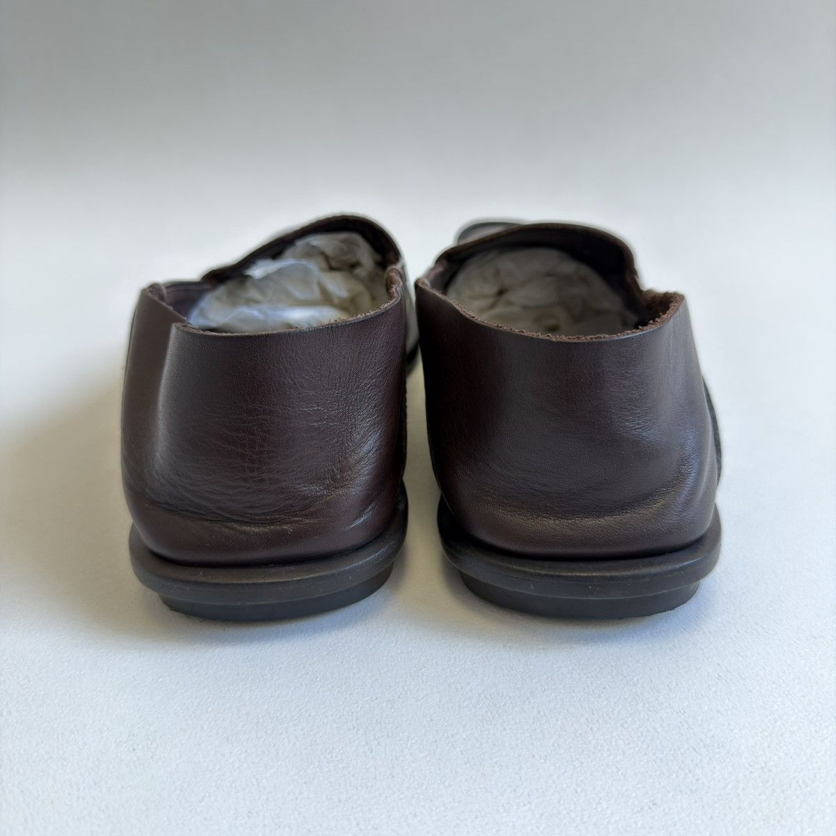 Prada Early 2000s Square Toe Leather Loafers Size US 11 / EU 44 - 13 Thumbnail