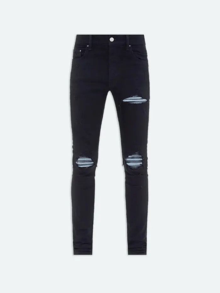 Amiri oc11z0526 MX1 Suede Jeans in Black Size US 38 / EU 54 - 1 Thumbnail