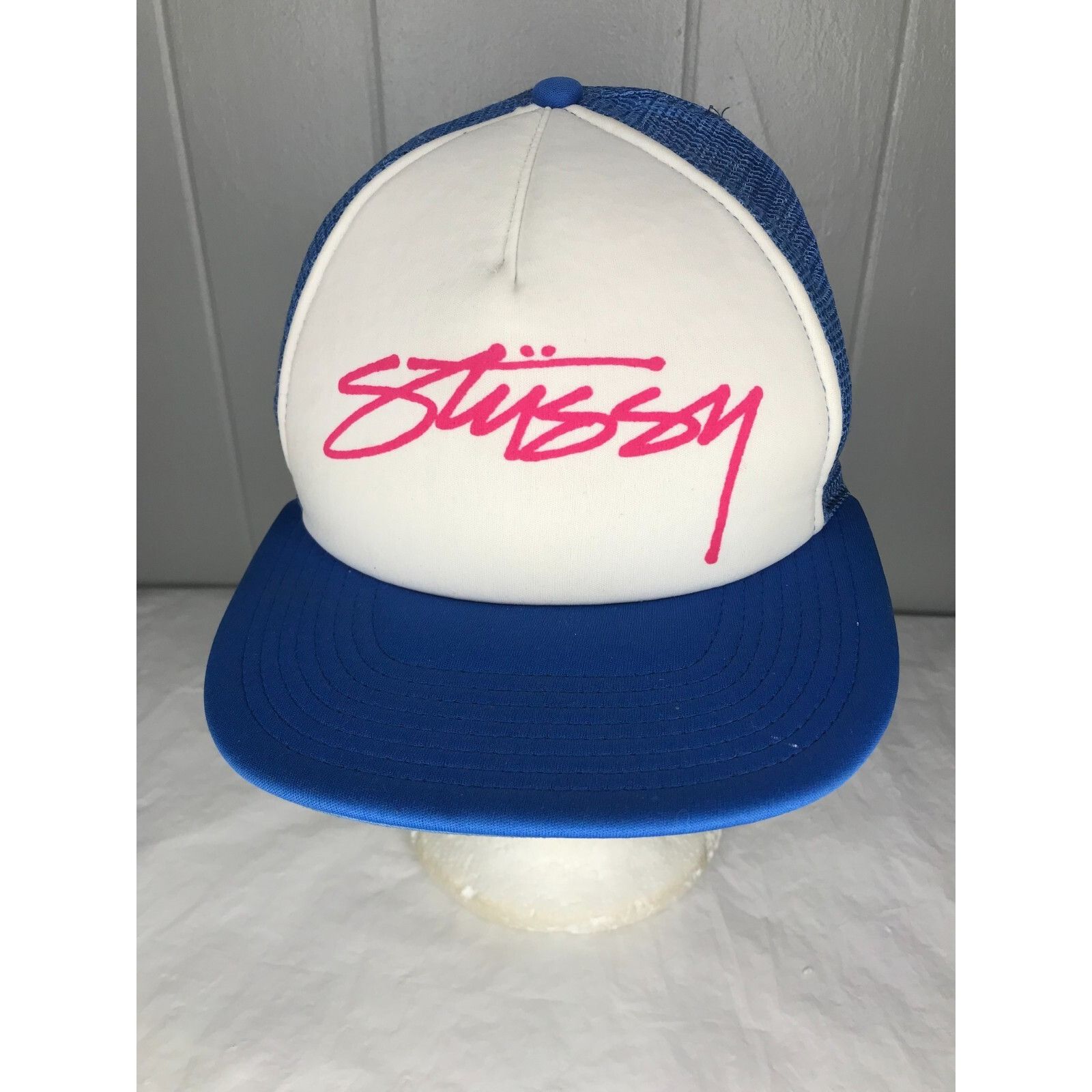 Stussy × Vintage Y2K Stussy Trucker Snapback Hat 90s USA
