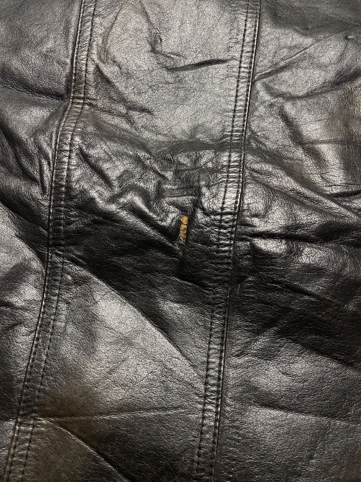 Japanese Brand 2000s Shellac - Burned Leather Biker Jacket Size US M / EU 48-50 / 2 - 13 Thumbnail