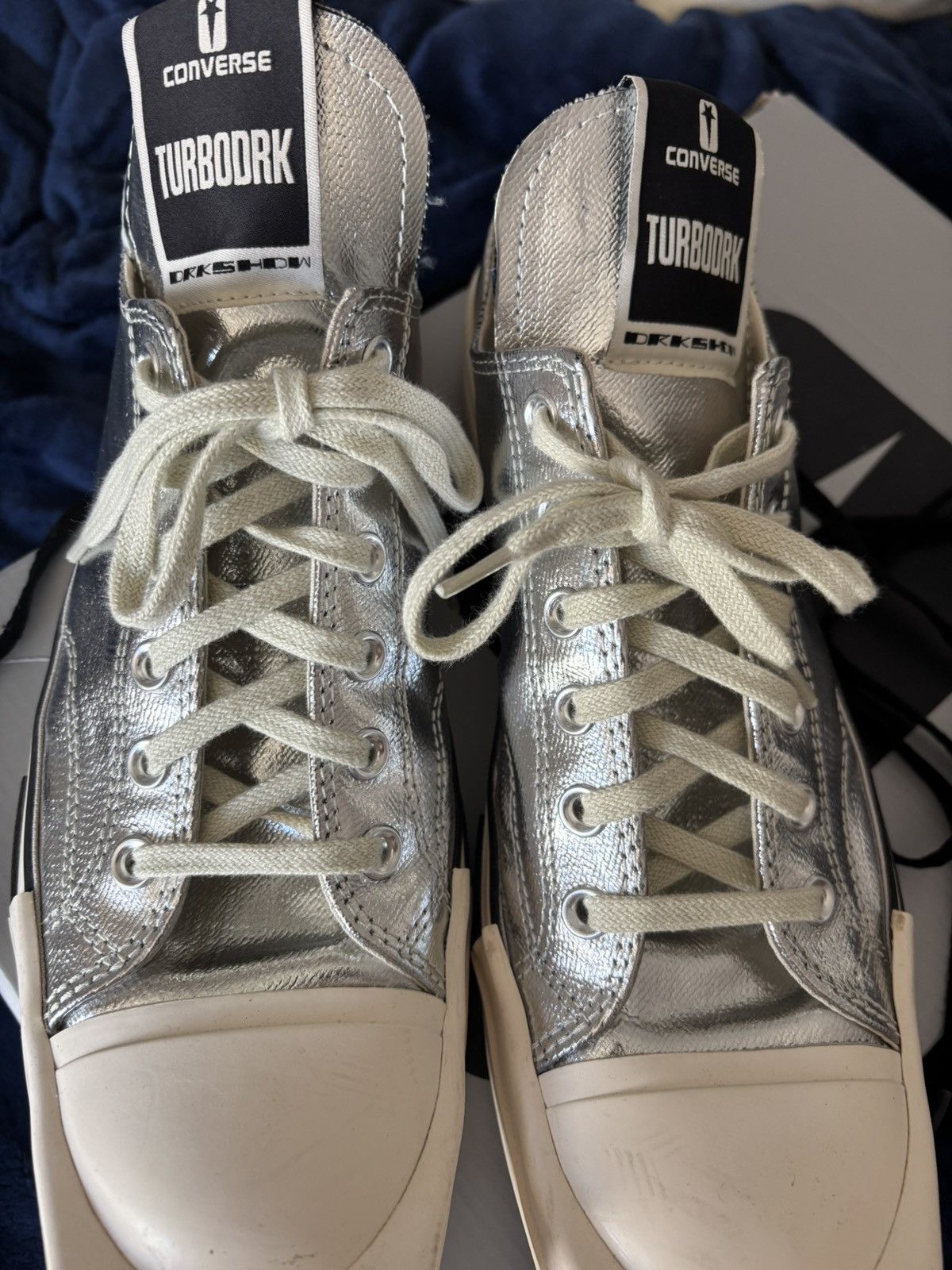 Rick Owens Rick Owens Turbodrk metallic square toe Size US 10.5 / EU 43-44 - 2 Thumbnail