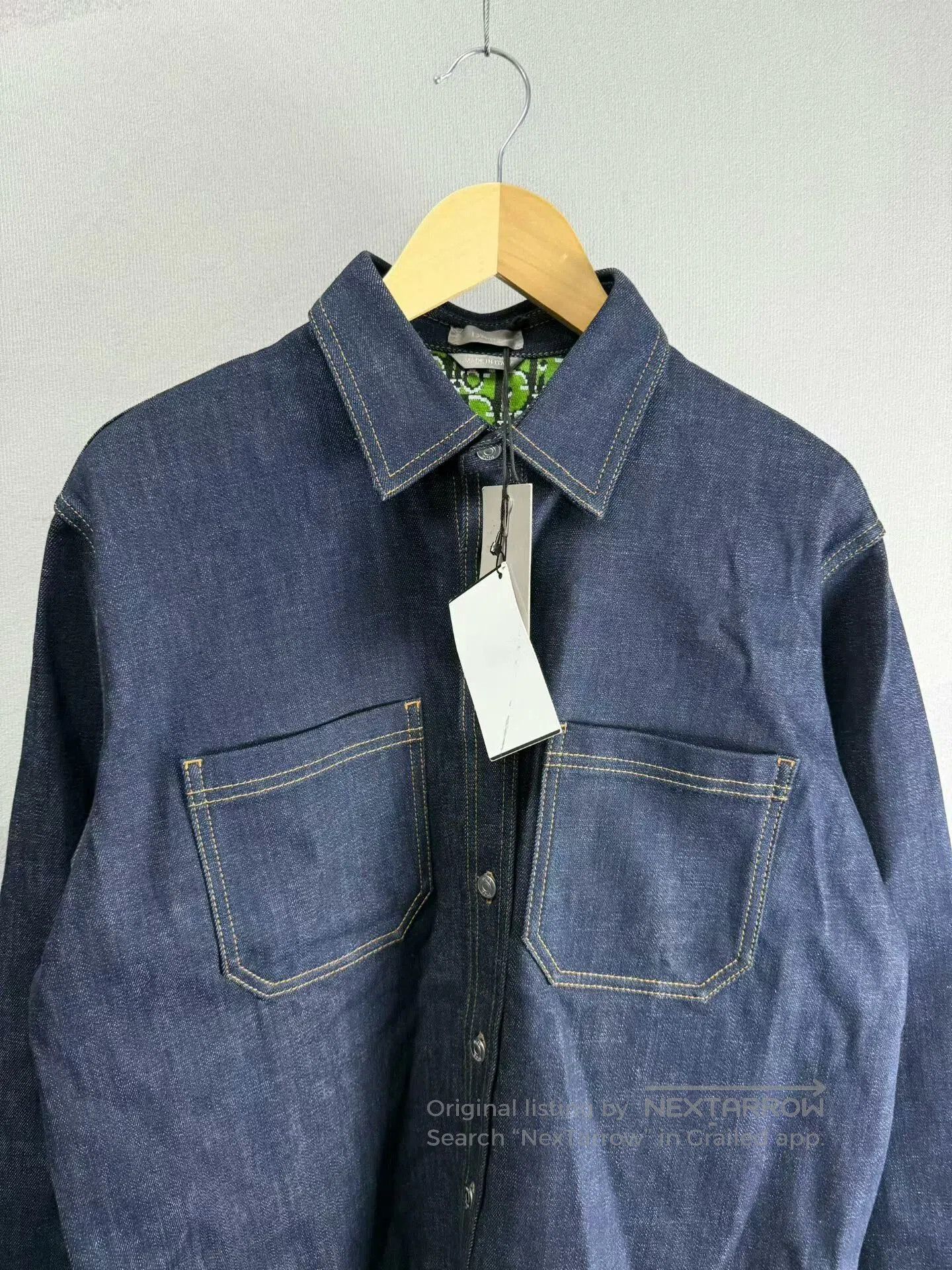 Dior Dior Deep Blue Denim Button-Up Shirt. Size US M / EU 48-50 / 2 - 2 Thumbnail