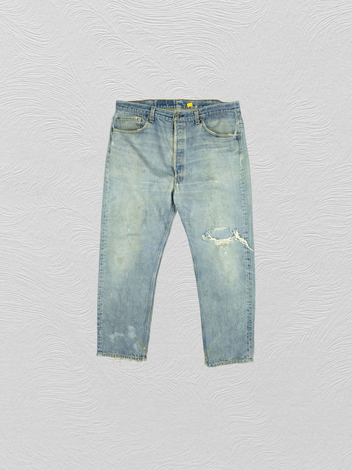 Levi's Vintage Levi's 501xx Distressed Denim 37x29.5 -JN581 Size US 37 - 1 Thumbnail