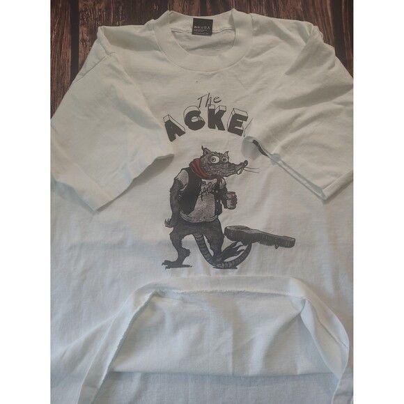 Band Tees × Vintage Vtg The Hackers Single Stitch band tee shirt Screen Stars Size US XL / EU 56 / 4 - 5 Thumbnail