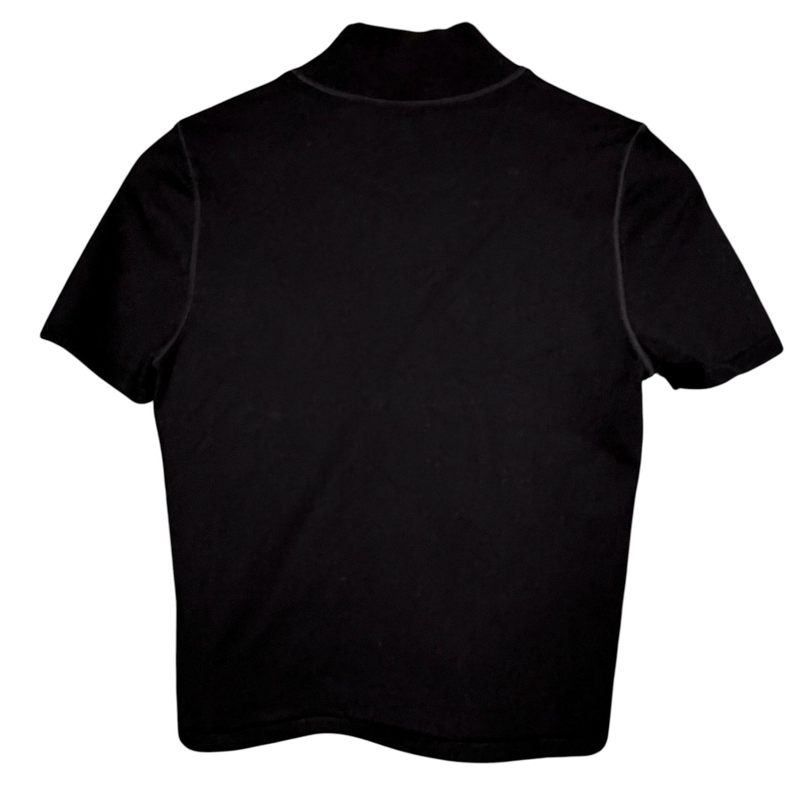 Alexander Wang Alexander Wang Women's Medium Black Mock Cropped Black Top Size M / US 6-8 / IT 42-44 - 2 Thumbnail