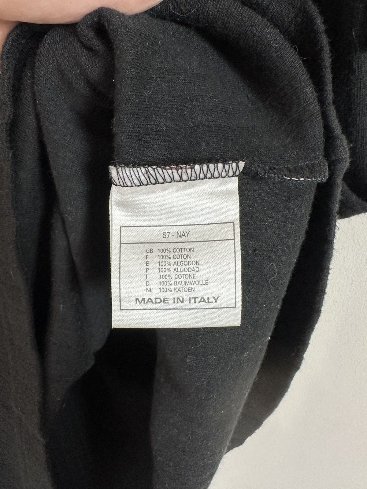 Nike × Vintage Nike 90s Ribbed Tee Made in Italy V-Neck Vintage Swoosh M Size US M / EU 48-50 / 2 - 6 Thumbnail