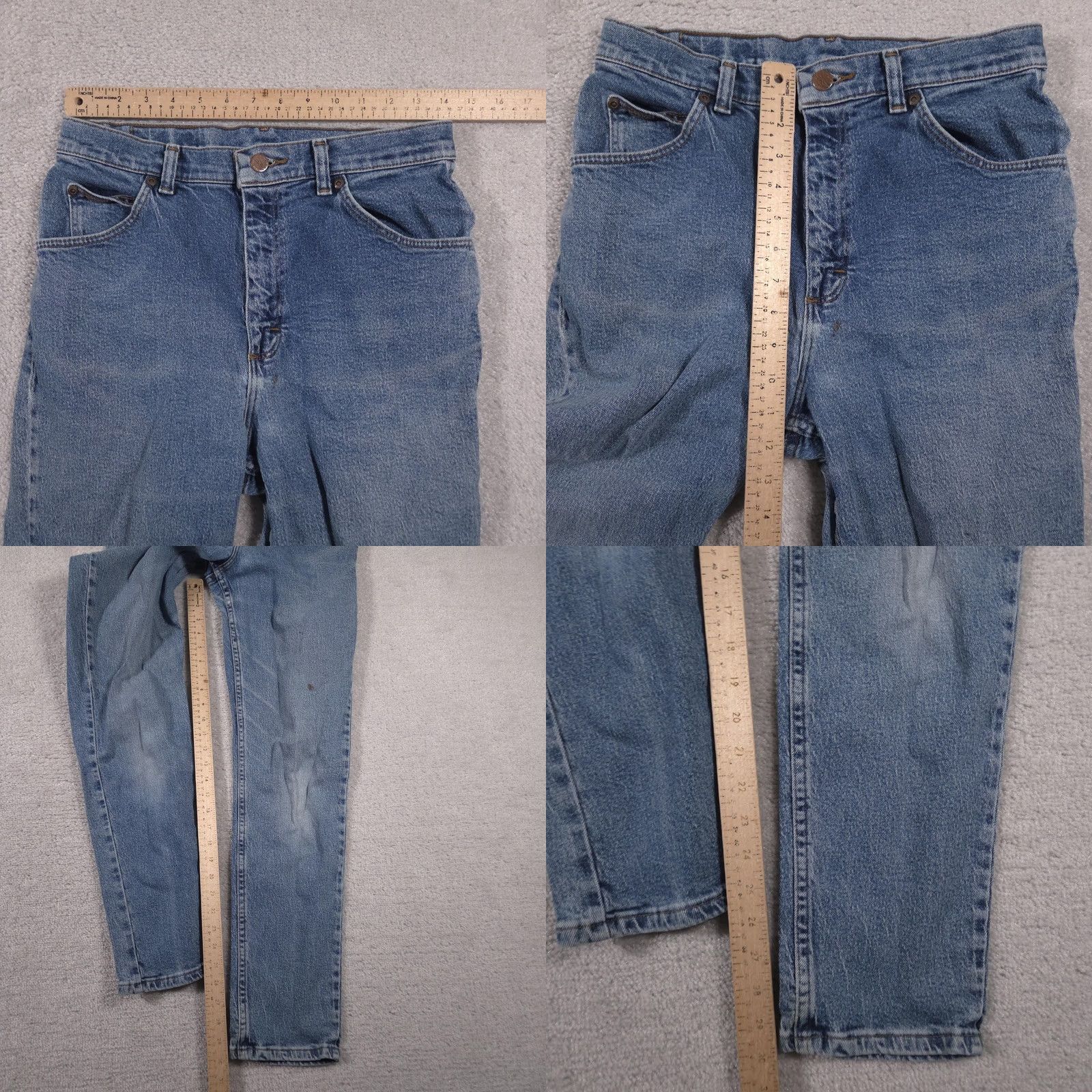 Vintage VINTAGE Riders Jeans Womens High Rise Slim Straight Denim Mom Tapered 28x30 Blue Size 28" / US 6 / IT 42 - 9 Thumbnail