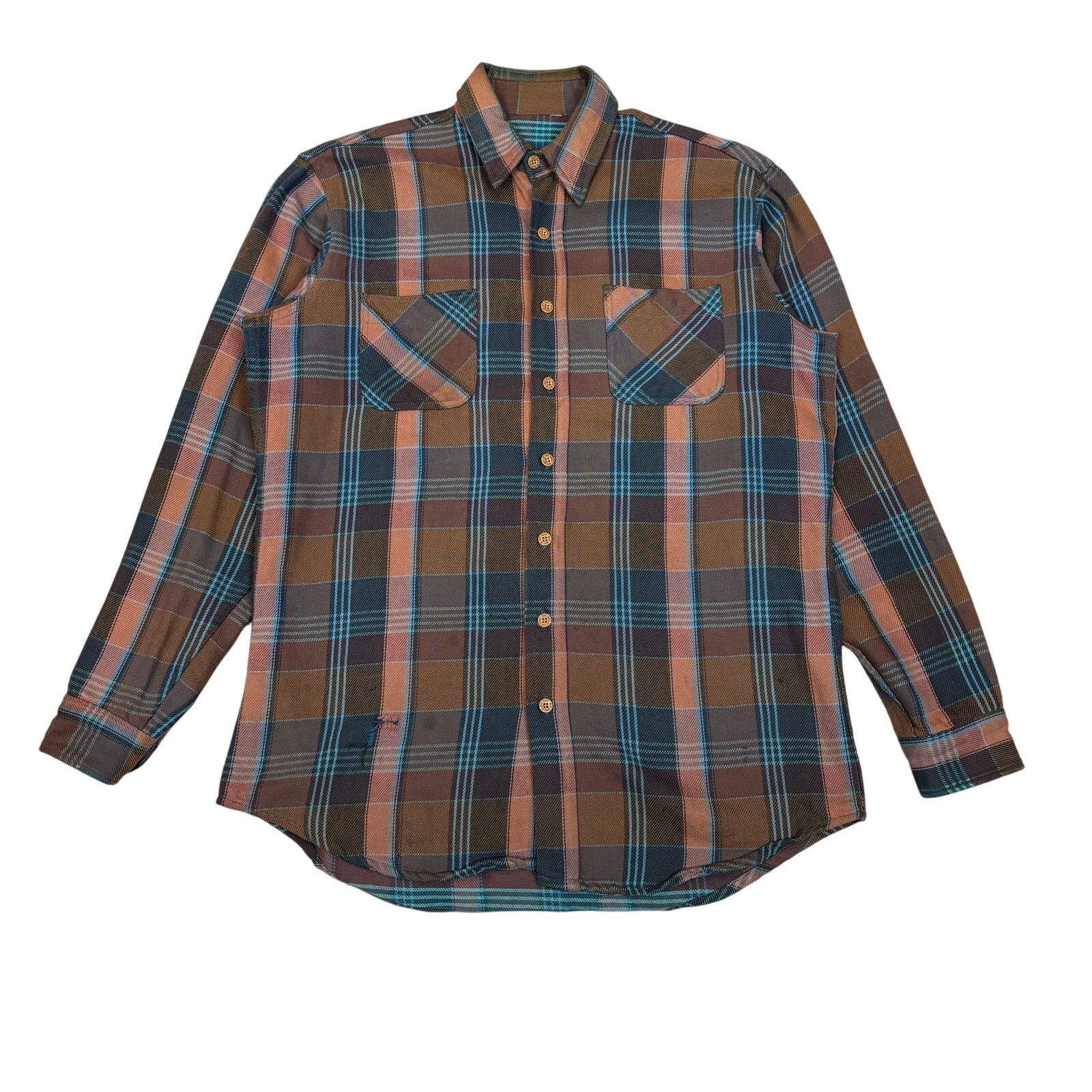 Big Mac × Vintage Vintage 70s 80s Big Mac JC Penney Flannel Men's XL Workwear Size US XL / EU 56 / 4 - 1 Thumbnail