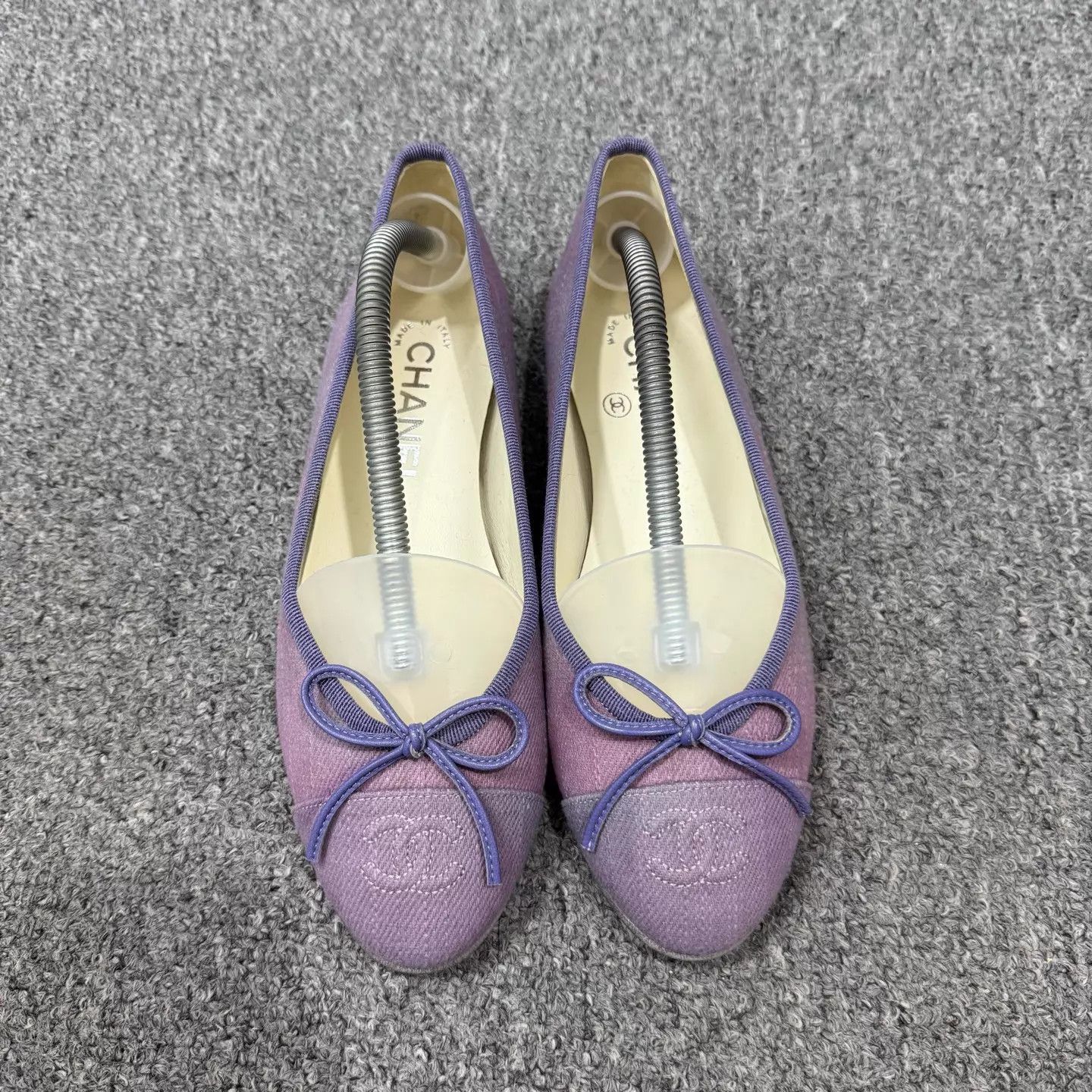 Chanel Chanel Purple Denim Ballet Flats Unused 36 Size US 5.5 / IT 35.5 - 2 Thumbnail