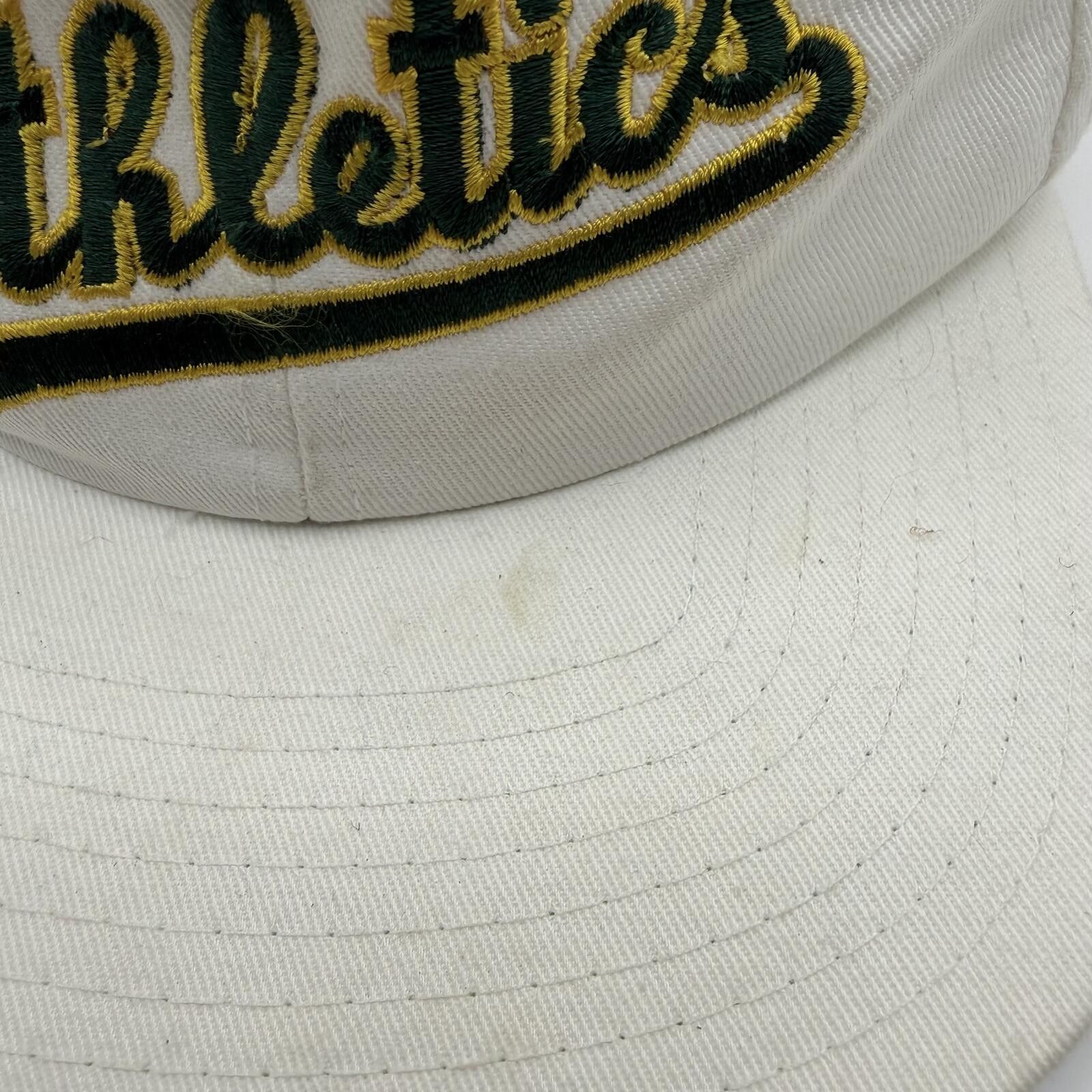 New Era MLB Hat White VTG Oakland A's Twins Snapback Size ONE SIZE - 4 Thumbnail