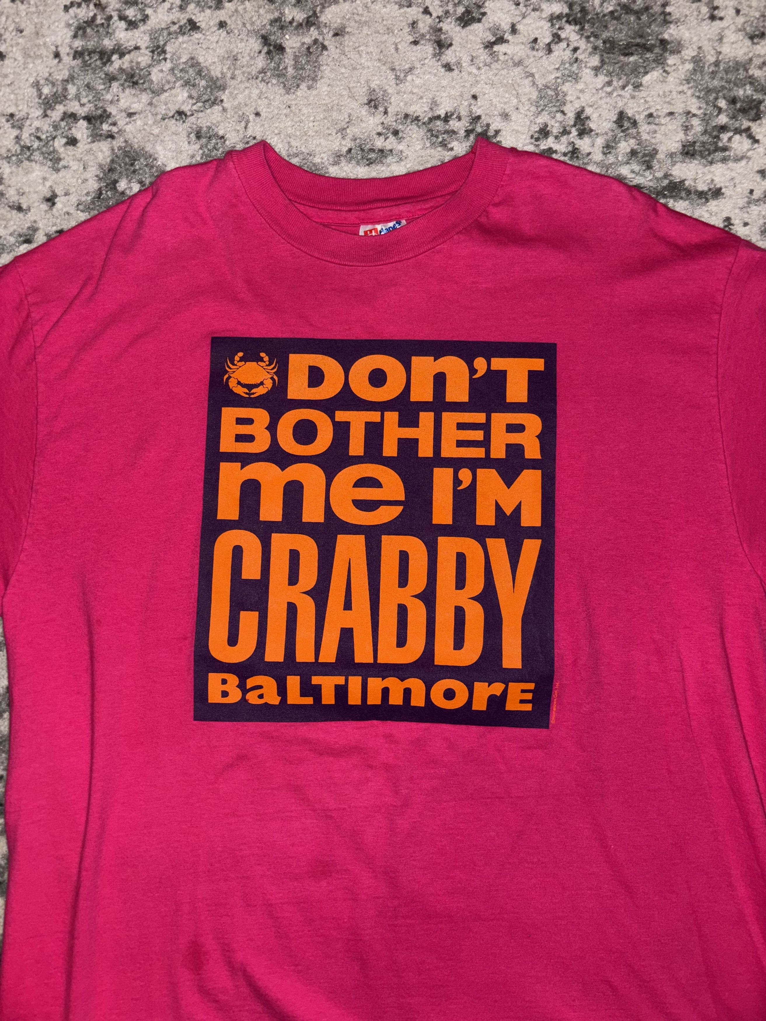 Vintage Vintage 90s Don't Bother Me I'm Crabby Shirt Size US XL / EU 56 / 4 - 1 Thumbnail