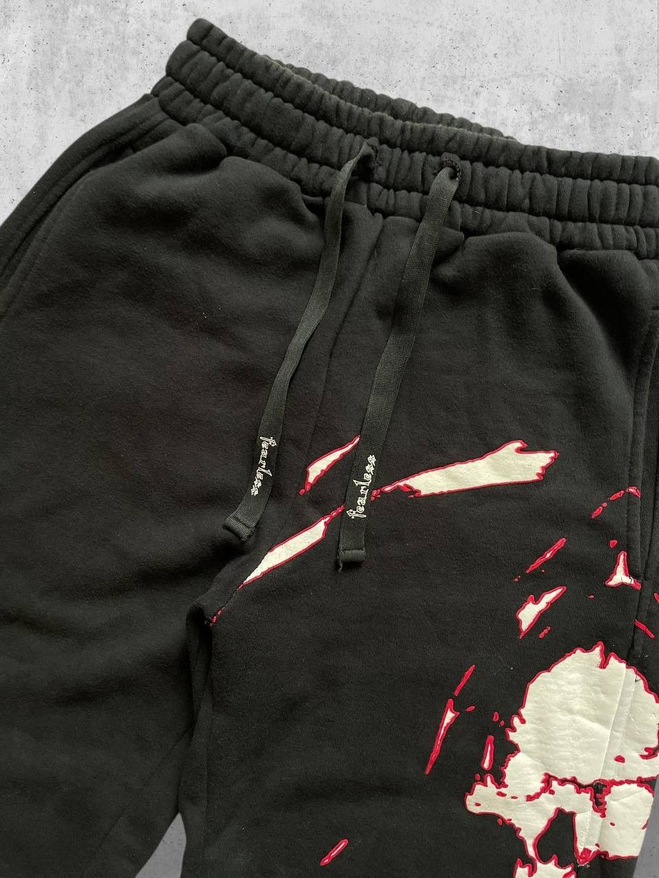 Vintage Fearless SKULL vintage sweatpants track heavy cott baggy y2k Size US 34 / EU 50 - 7 Thumbnail