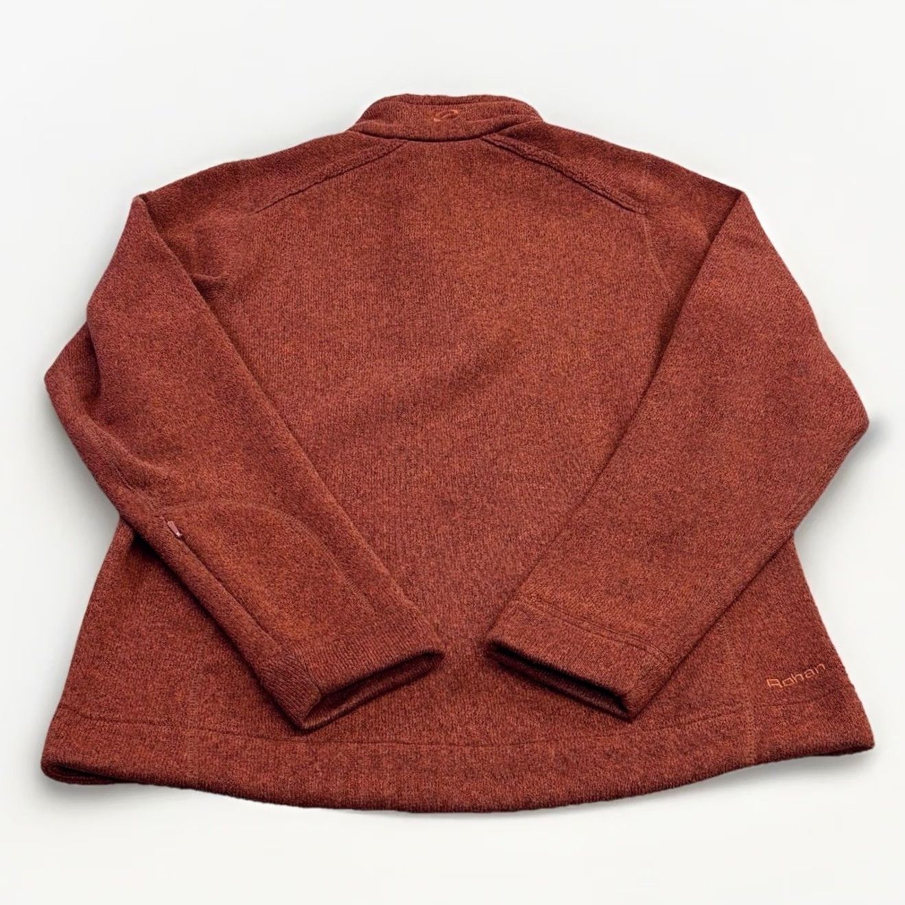 Rusty Rohan Pathway Fleece Pullover Small Womens Rust Orange Button Neck Vintage Size S / US 4 / IT 40 - 2 Thumbnail