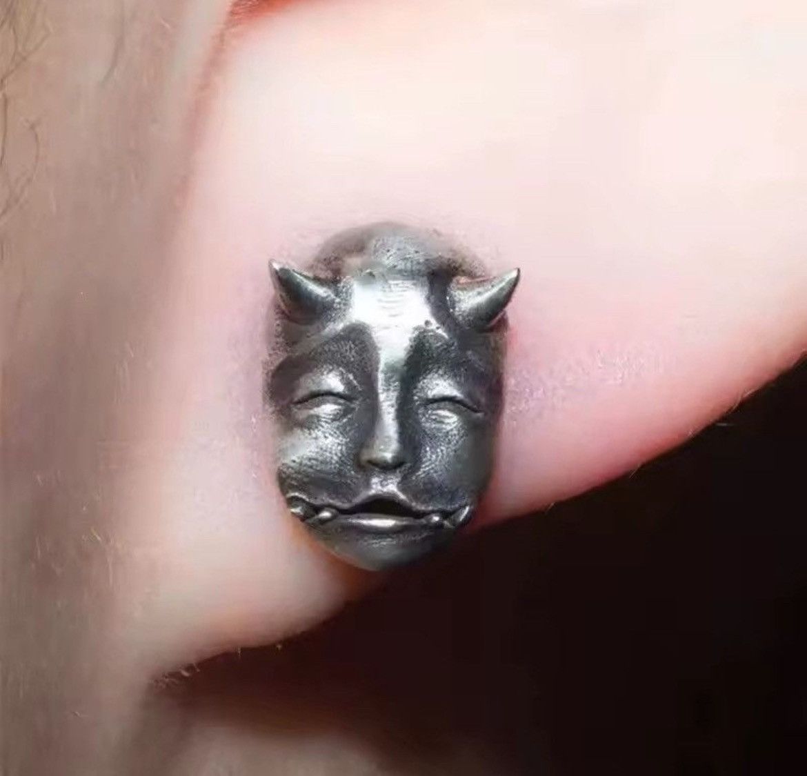 Jewelry × Vintage Retro Demon Punk Gothic Rock Earrings Size ONE SIZE - 3 Thumbnail