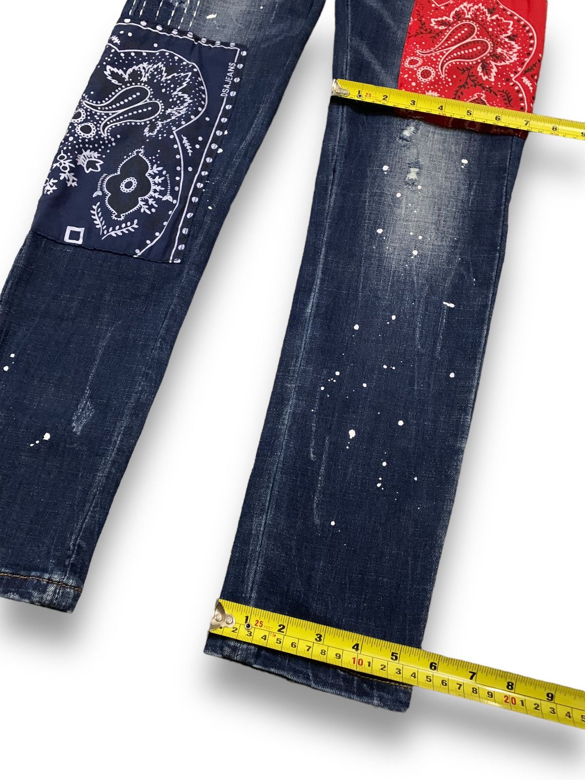 Kapital Vintage Boro Sashiko Bandana Patchwork Jeans like Kapital Size US 29 - 15 Thumbnail