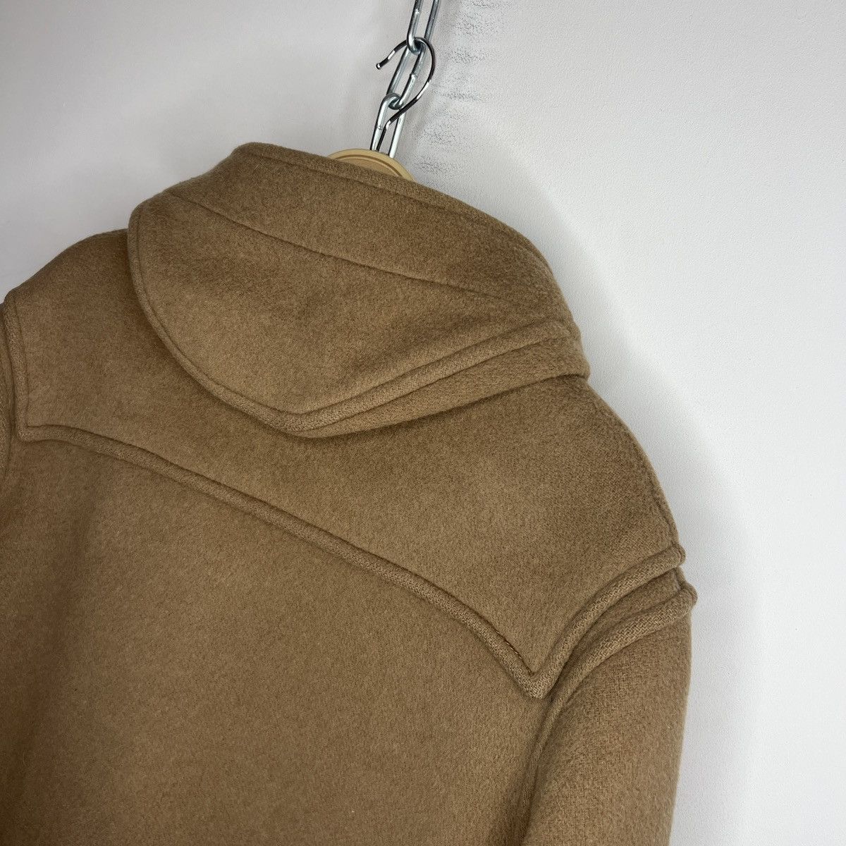 Burberry × Other UK BROWN BURBERRY DUFFLE COAT JACKET BLAZER WOOL ENGLAND OLD Size US L / EU 52-54 / 3 - 15 Thumbnail