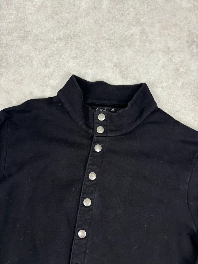 agnes b. Agnes b Black Cotton Button-Front Cardigan Size US S / EU 44-46 / 1 - 4 Thumbnail