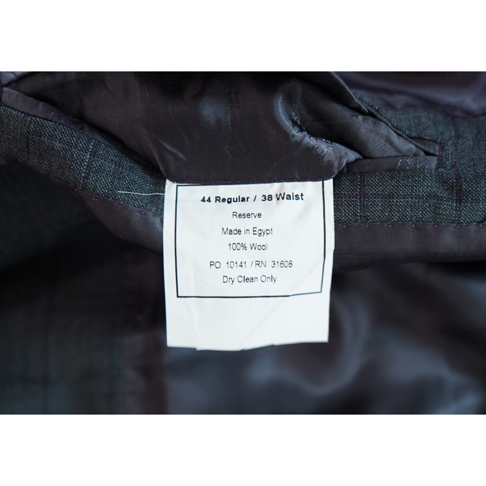 Jos. A. Bank Jos A Bank Reserve Suit Jacket Mens 44R Vitale Barberis Wool Size 44R - 7 Thumbnail