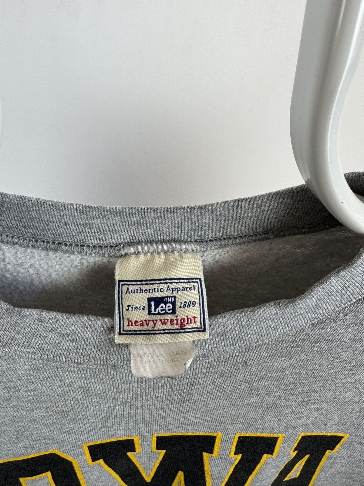 Lee Vintage Lee Heavyweight IOWA Big Logo Sweatshirt Size US L / EU 52-54 / 3 - 3 Thumbnail