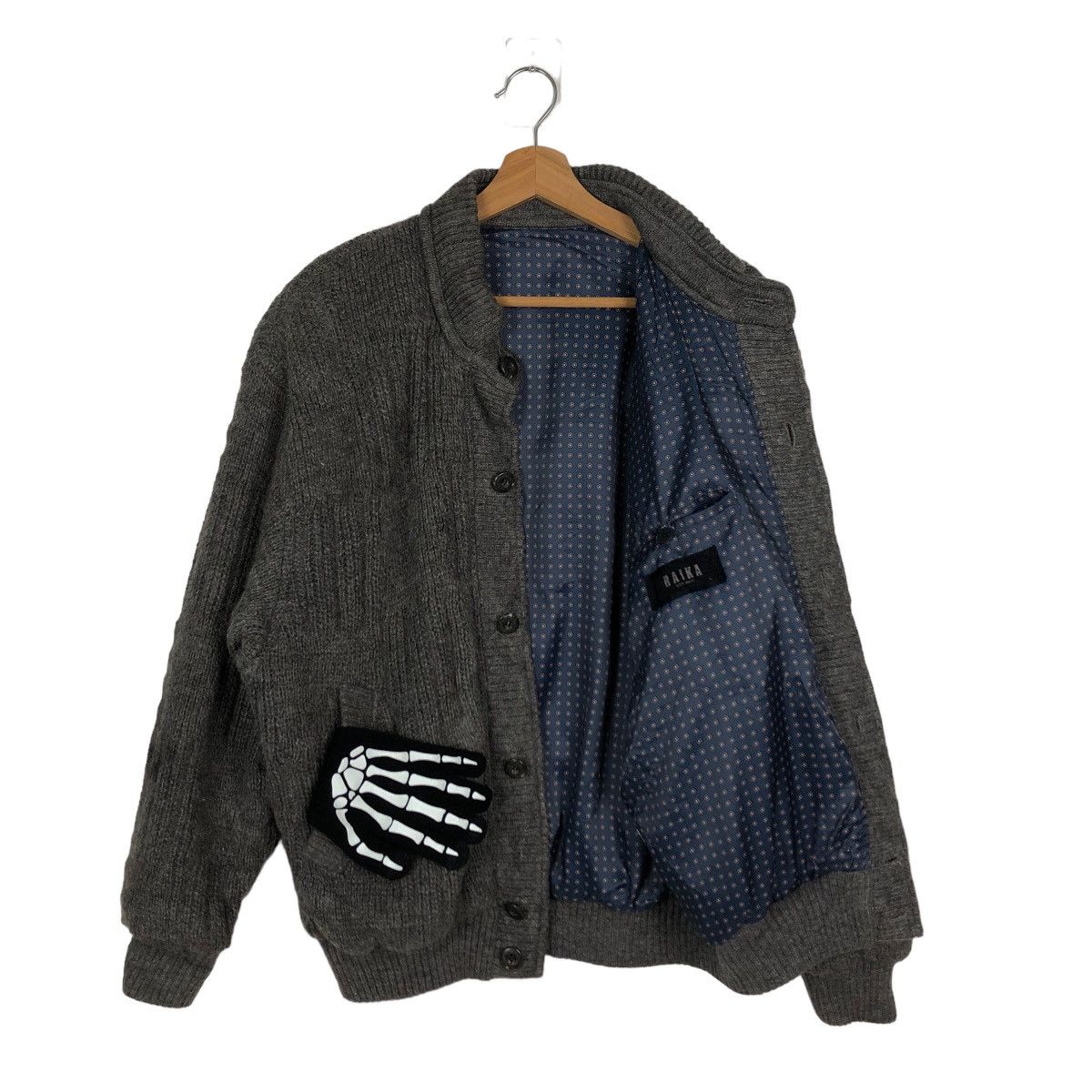 Issey Miyake VINTAGE HERRINGBONE WOOL BOMBER JACKET RAIKA ISSEY MIYAKE Size US L / EU 52-54 / 3 - 8 Thumbnail