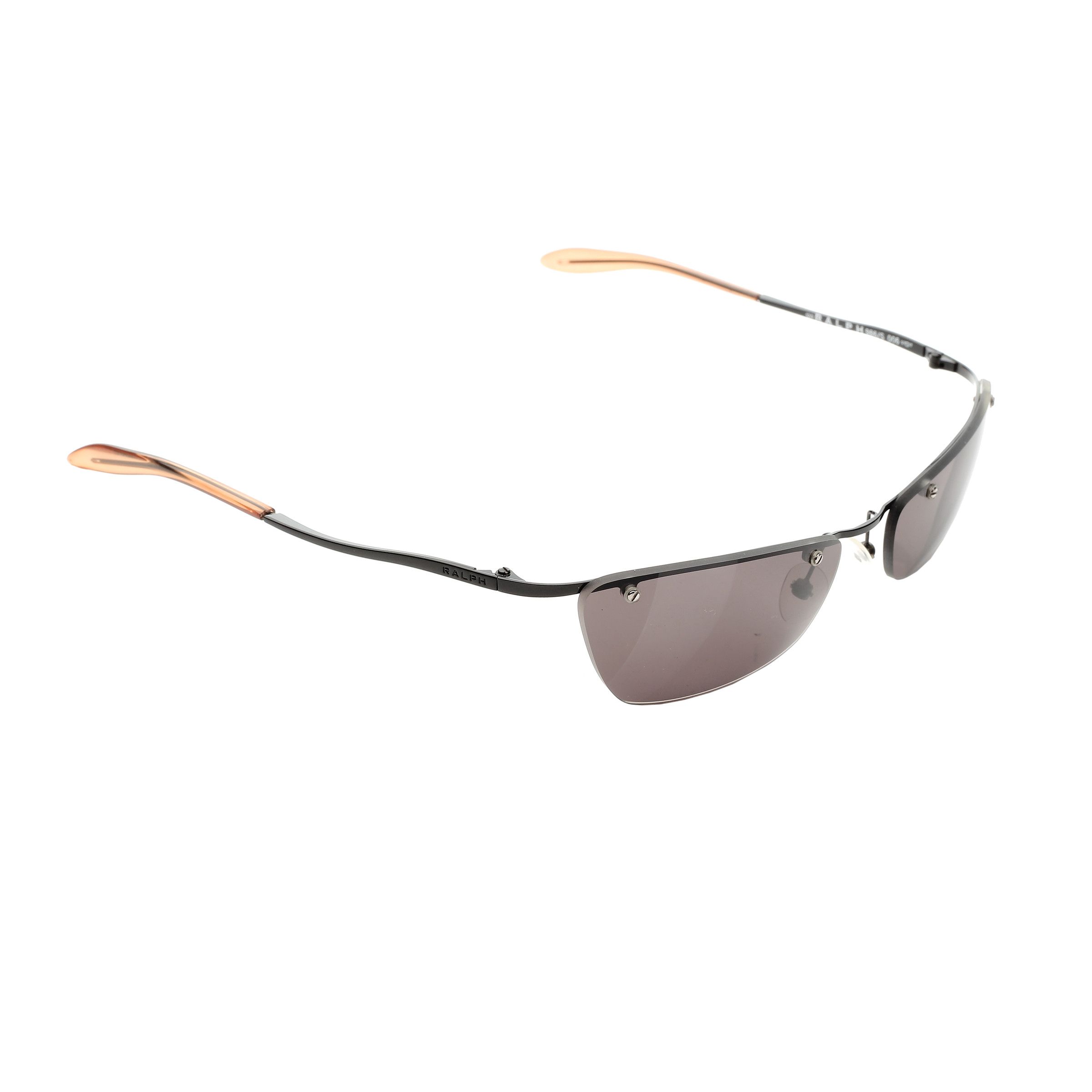 Ralph Lauren '90s Black Rectangular Rimless Sunglasses