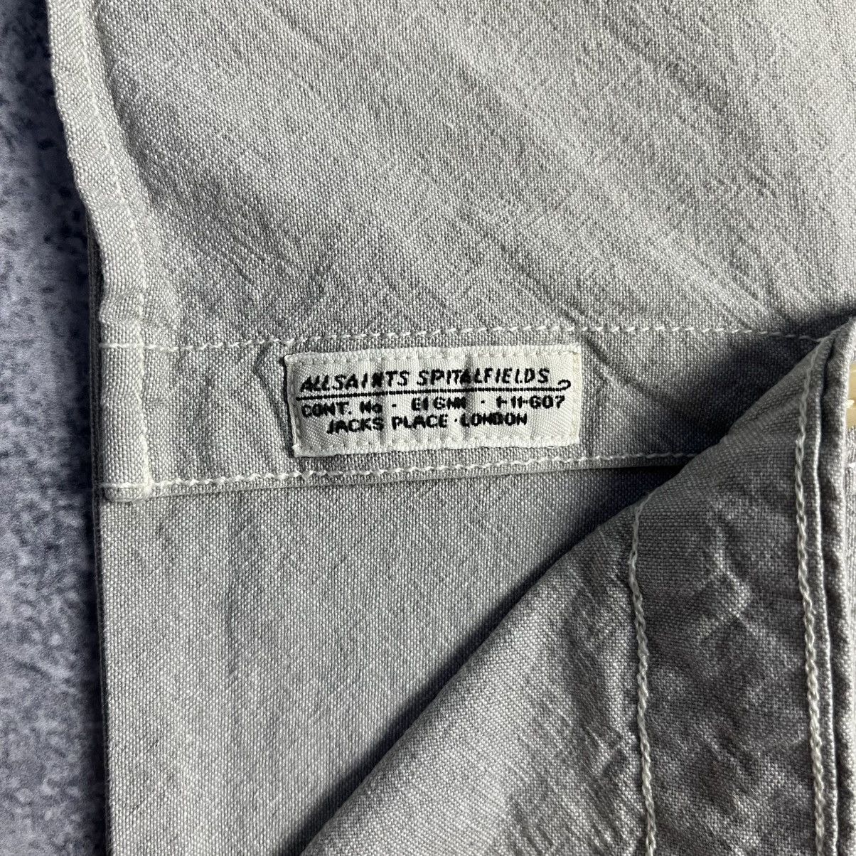 Allsaints × Vintage Vintage Allsaints Gray Shirt Button Up Streetwear Y2K Size US M / EU 48-50 / 2 - 4 Thumbnail