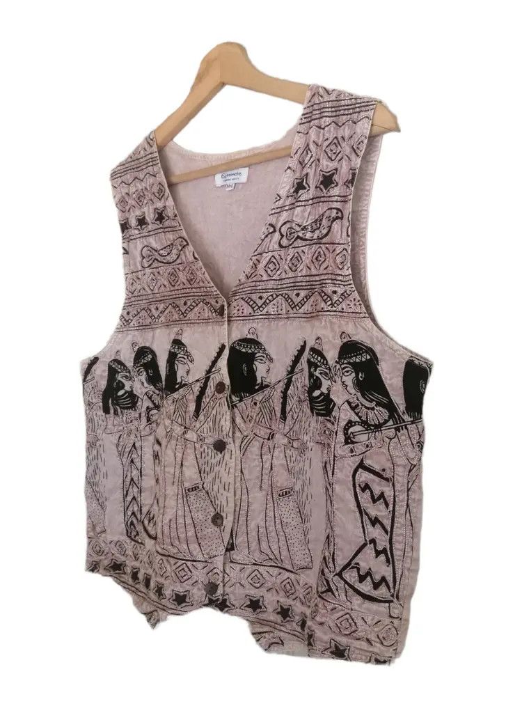 Vintage Vintage Vest Eptemete Embroidery Yarn Contains Some Rayon Size US M / EU 48-50 / 2 - 7 Thumbnail