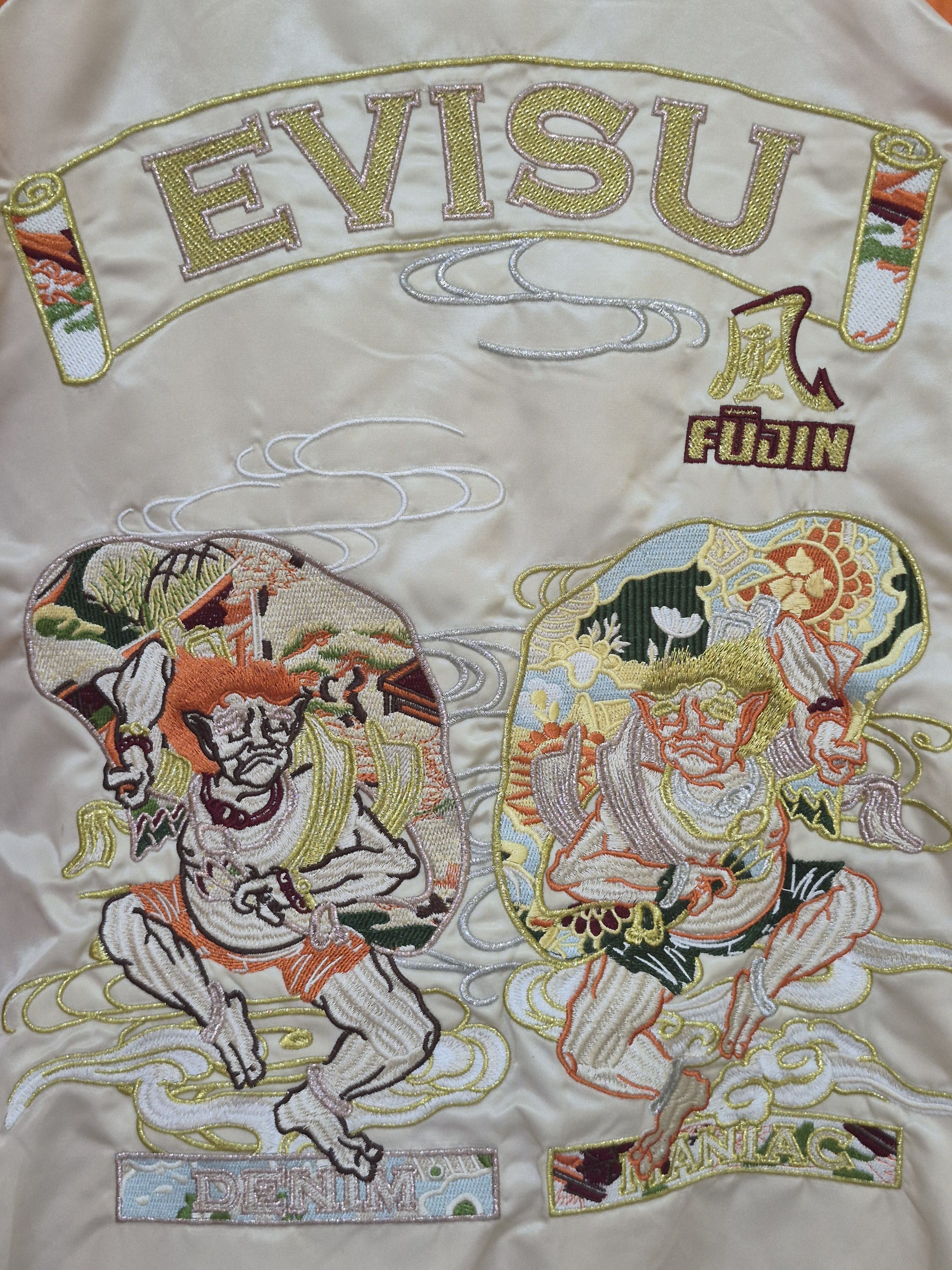 Evisu EVISU FUJIN TWINS EMBROIDERED JACKET Size US L / EU 52-54 / 3 - 15 Thumbnail