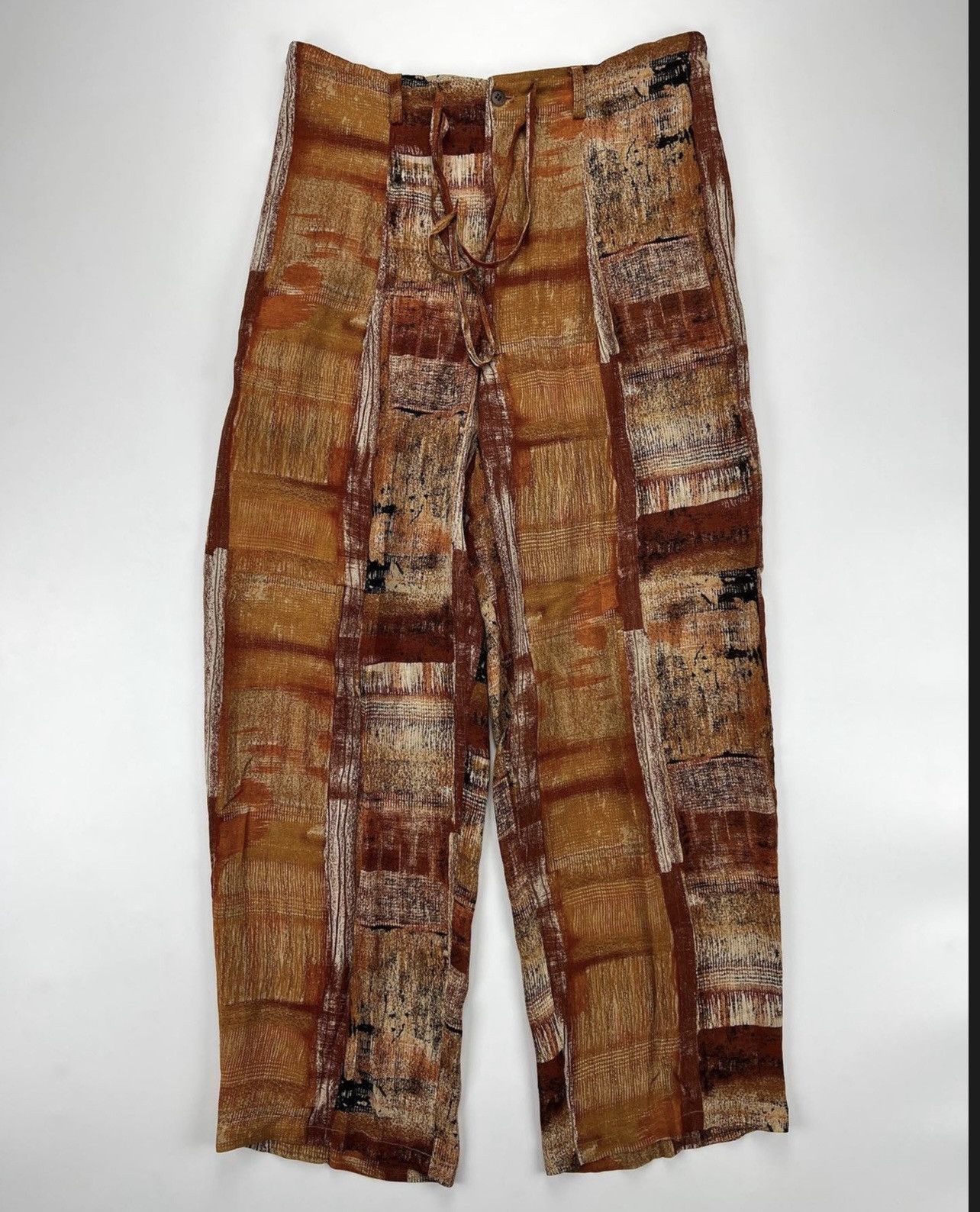 パンツ (archive)yoshiyuki konishi paintingpants Yoshiyuki Konishi patchwork pants | Barhaine Archive
