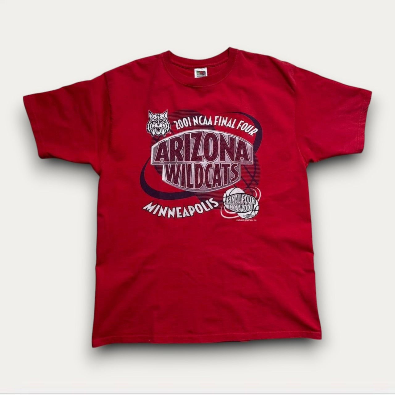 NCAA Vintage Y2K Arizona Wildcats Final Four T-Shirt Size US XL / EU 56 / 4 - 1 Thumbnail