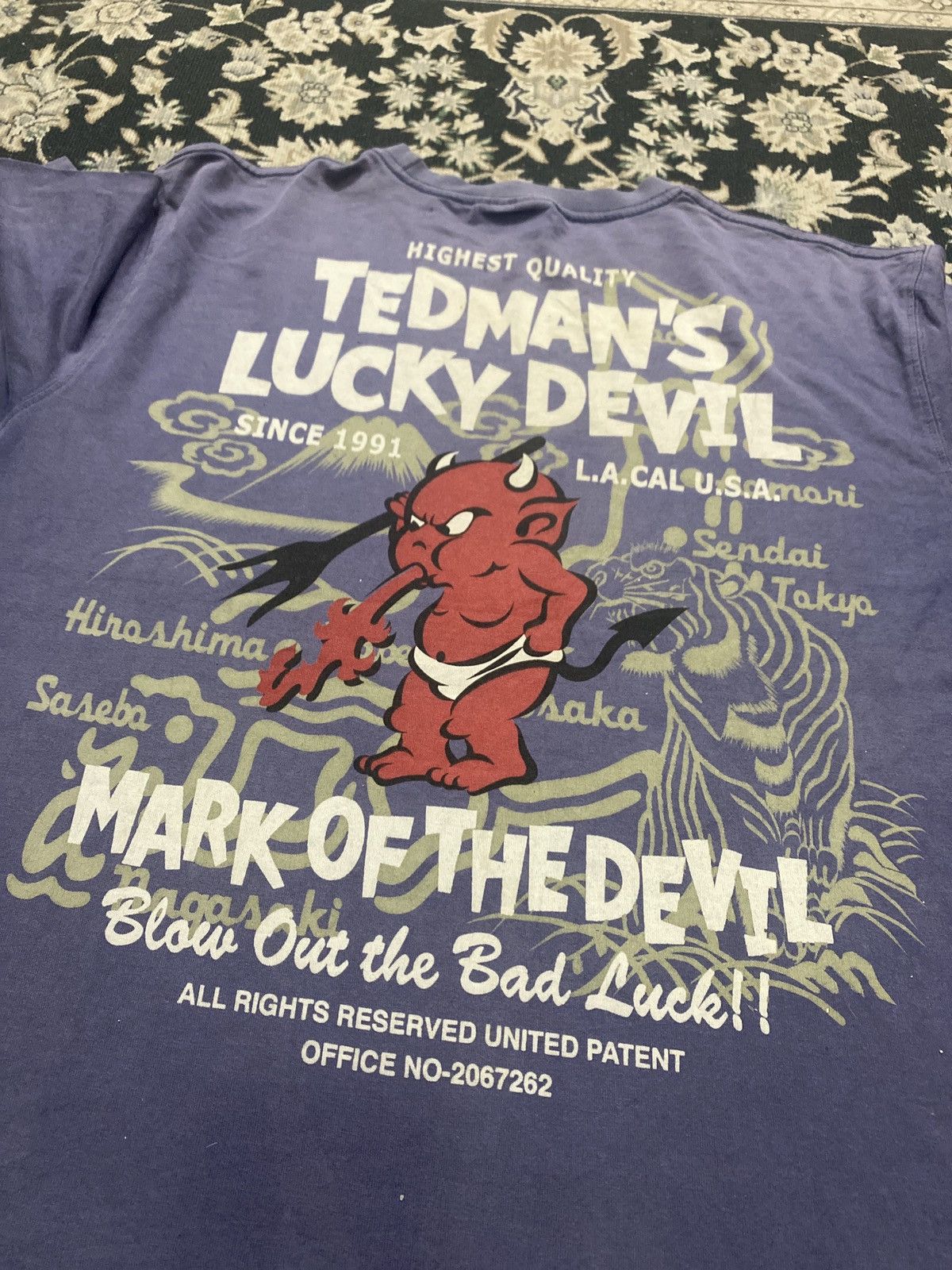 Vintage Vintage Tedman’s Lucky Devil Mark of the Devil 1991 T-Shirt Size US S / EU 44-46 / 1 - 6 Thumbnail