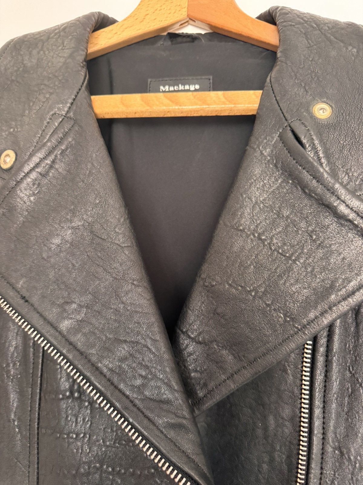Mackage Mackage Black Leather Biker Jacket Small Brand New with Tags Size S / US 4 / IT 40 - 6 Thumbnail