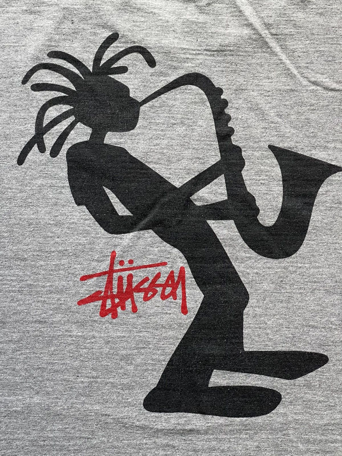 Stussy × Vintage 90s Stussy Jazz Vintage Tee shirt Made in USA skaters Size US XL / EU 56 / 4 - 7 Thumbnail