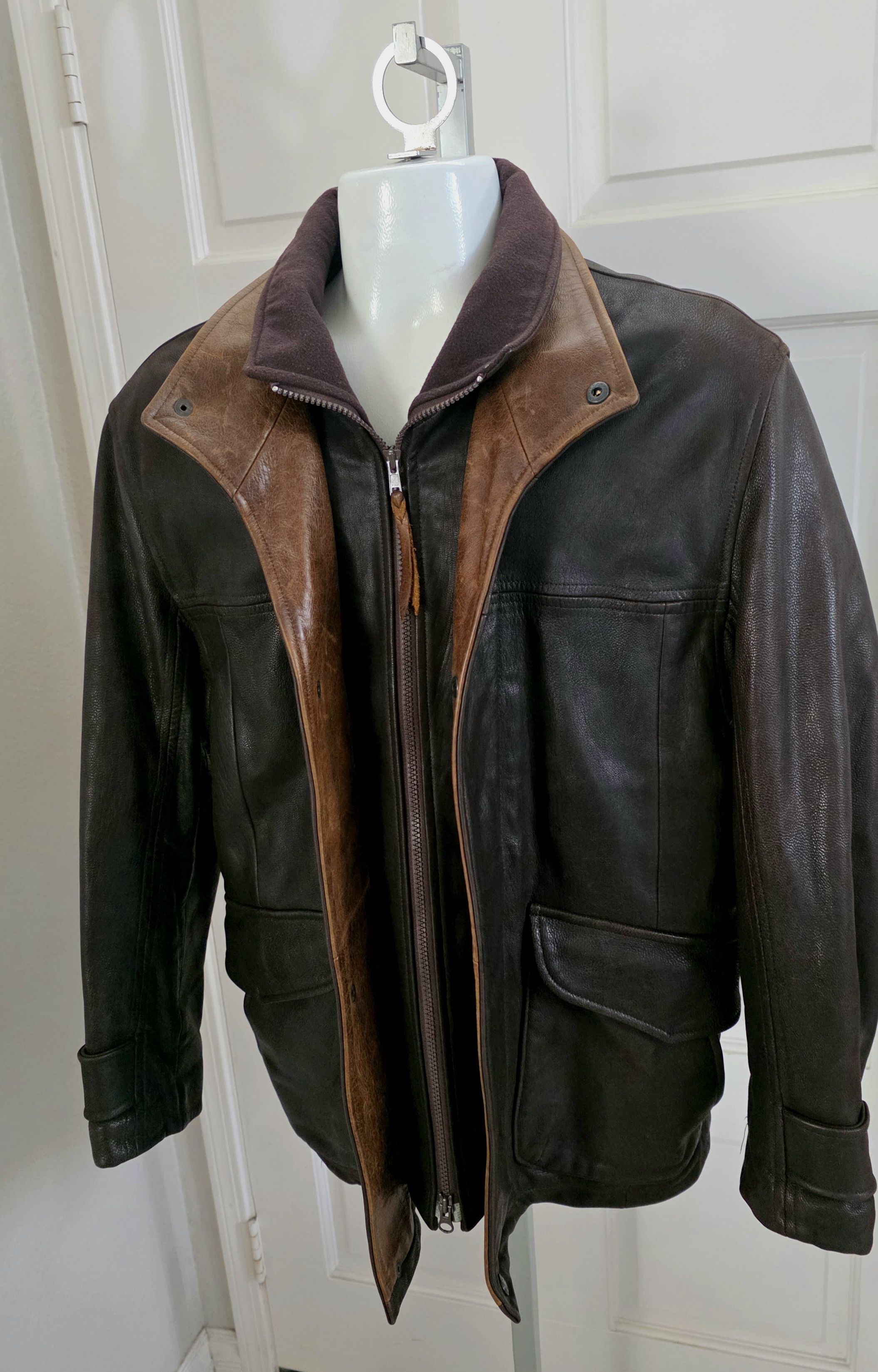Other Lone Pine American Made Leather Jacket Aspen Mens sz 40 Size US L / EU 52-54 / 3 - 2 Thumbnail