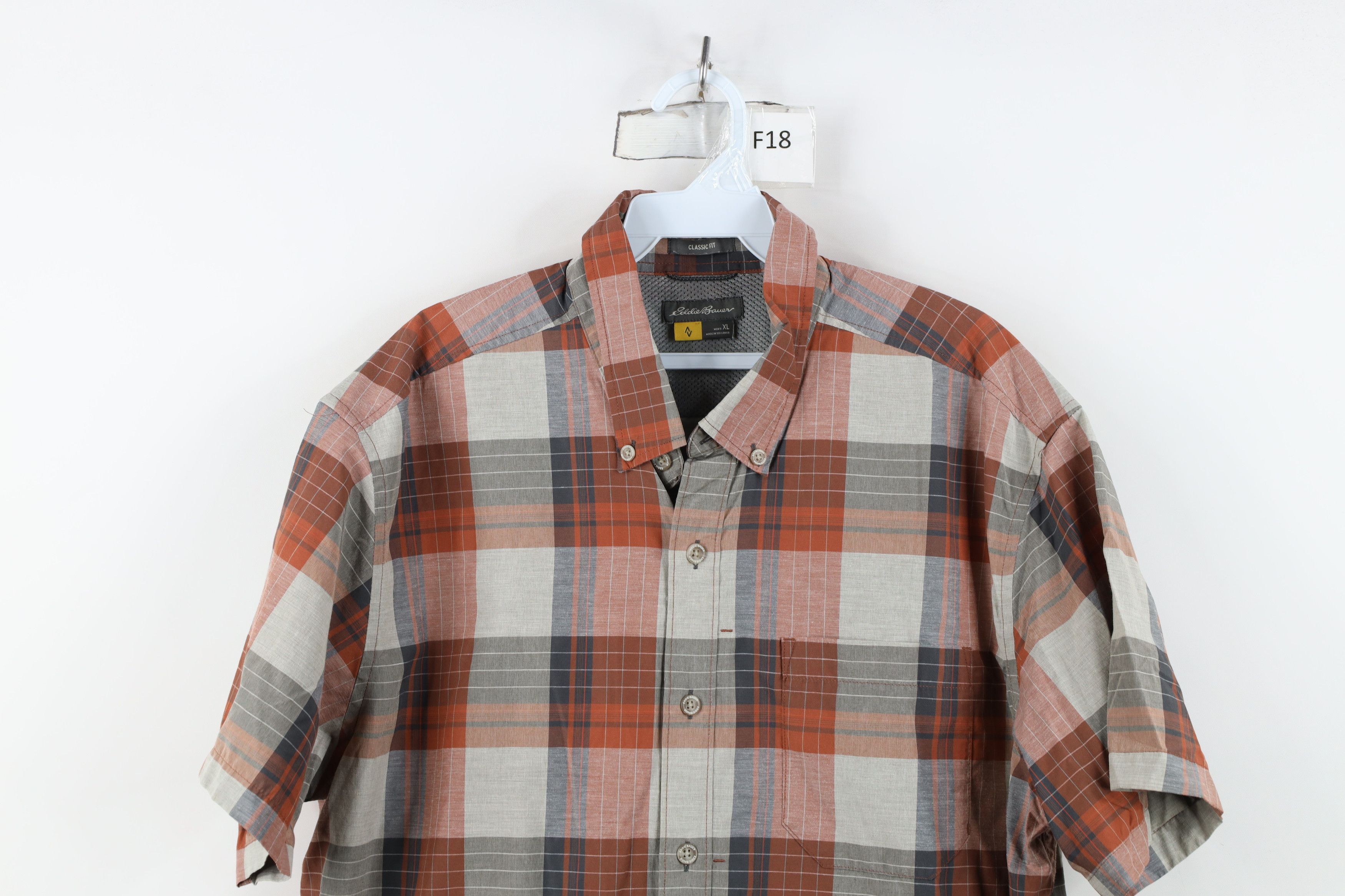 Eddie Bauer Eddie Bauer Collared Short Sleeve Button Down Shirt Plaid Size US XL / EU 56 / 4 - 2 Thumbnail