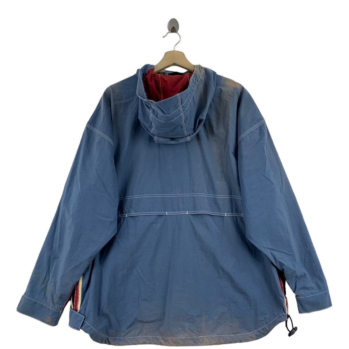 Tommy Hilfiger × Vintage Vintage TOMMY HILFIGER Hooded Embroidered Brand Logo Bomber Size US M / EU 48-50 / 2 - 3 Thumbnail