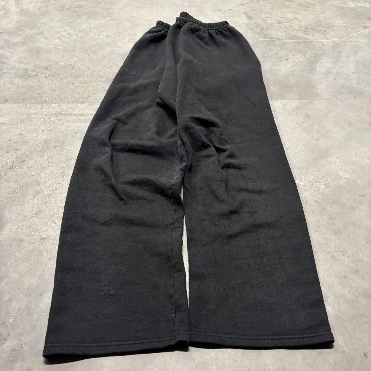 Japanese Brand × Vintage Crazy Vintage Y2K/2000s Black Essential Sweatpants! Size US 30 / EU 46 - 3 Thumbnail