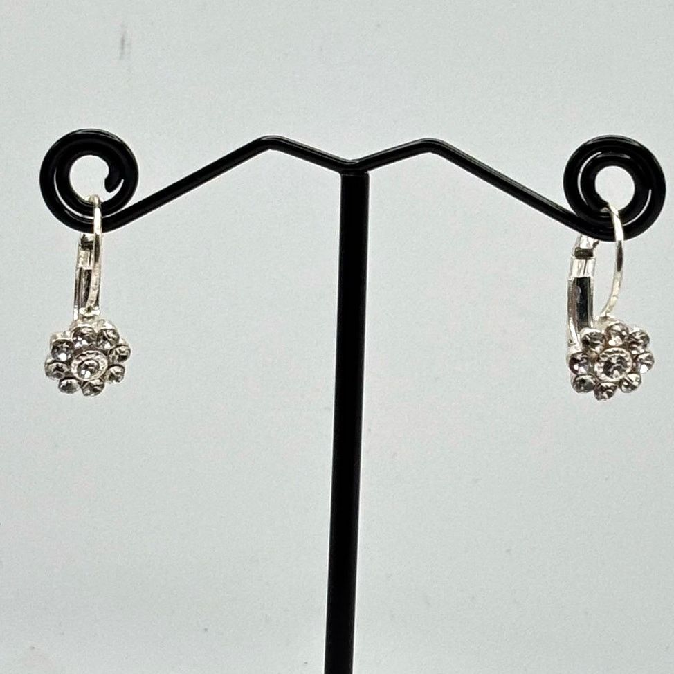 Other Silver Flower Earrings Size ONE SIZE - 2 Thumbnail