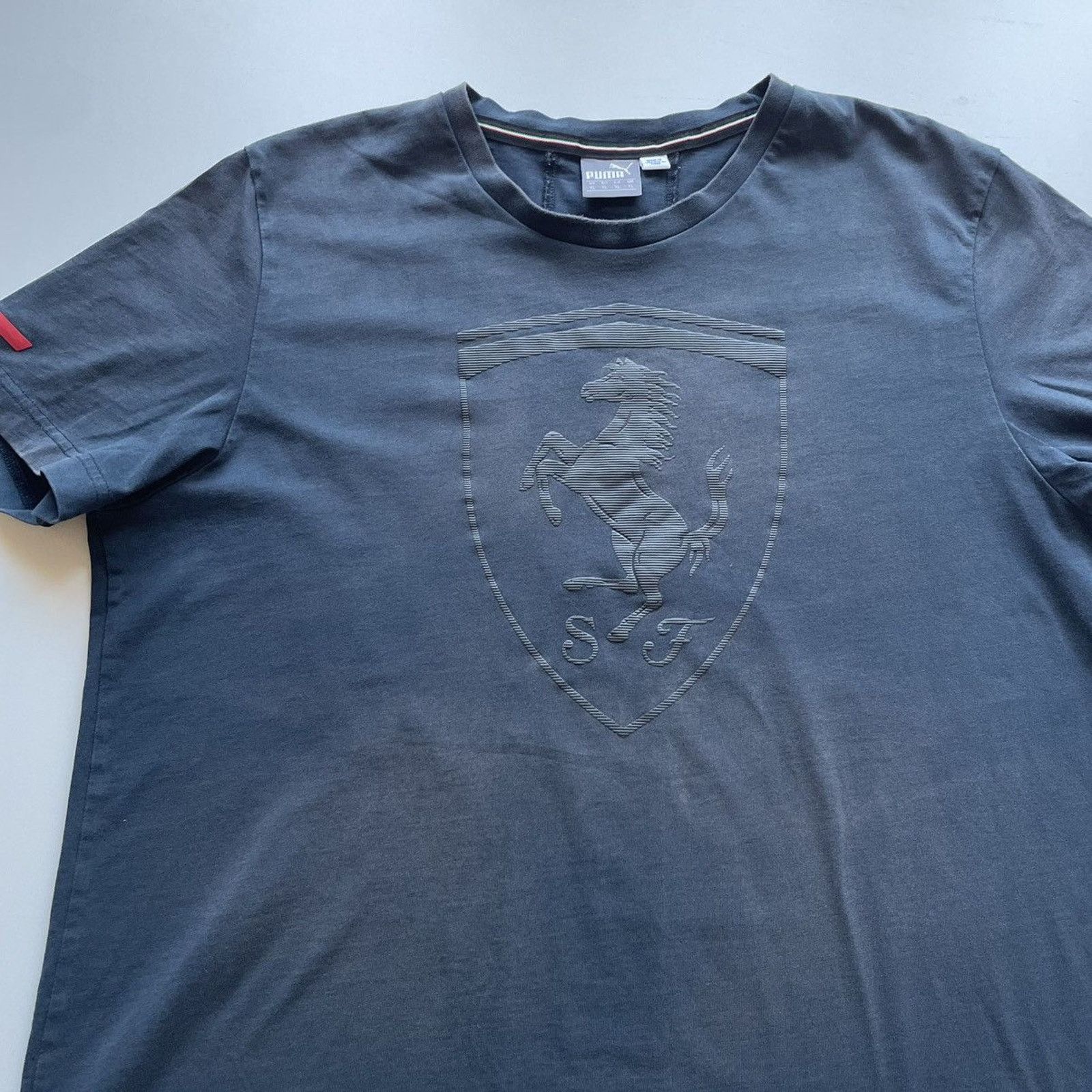Ferrari Vintage Puma Ferrari Racing Graphic T Shirt XL Faded Black Size US L / EU 52-54 / 3 - 2 Thumbnail