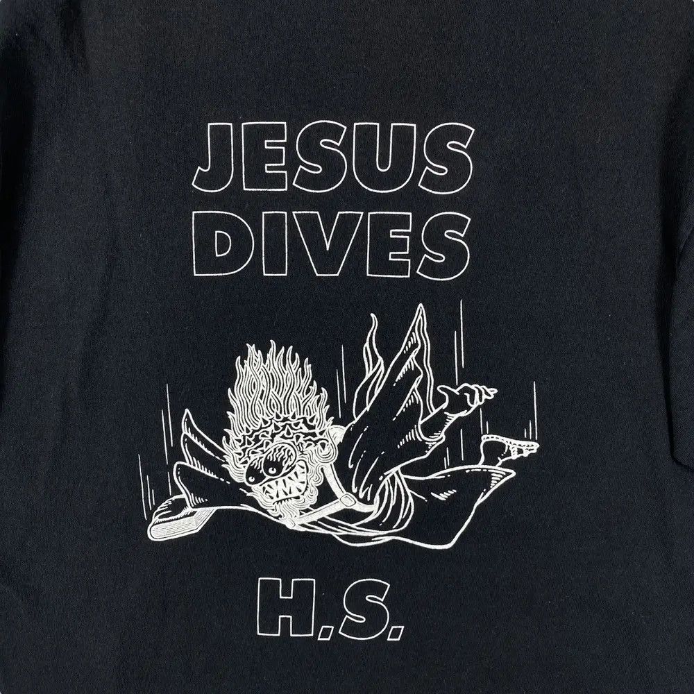 Japanese Brand Japanese Brand HIDE & SEEK Jesus Dives Graphic Tee Shirt Size US M / EU 48-50 / 2 - 2 Thumbnail